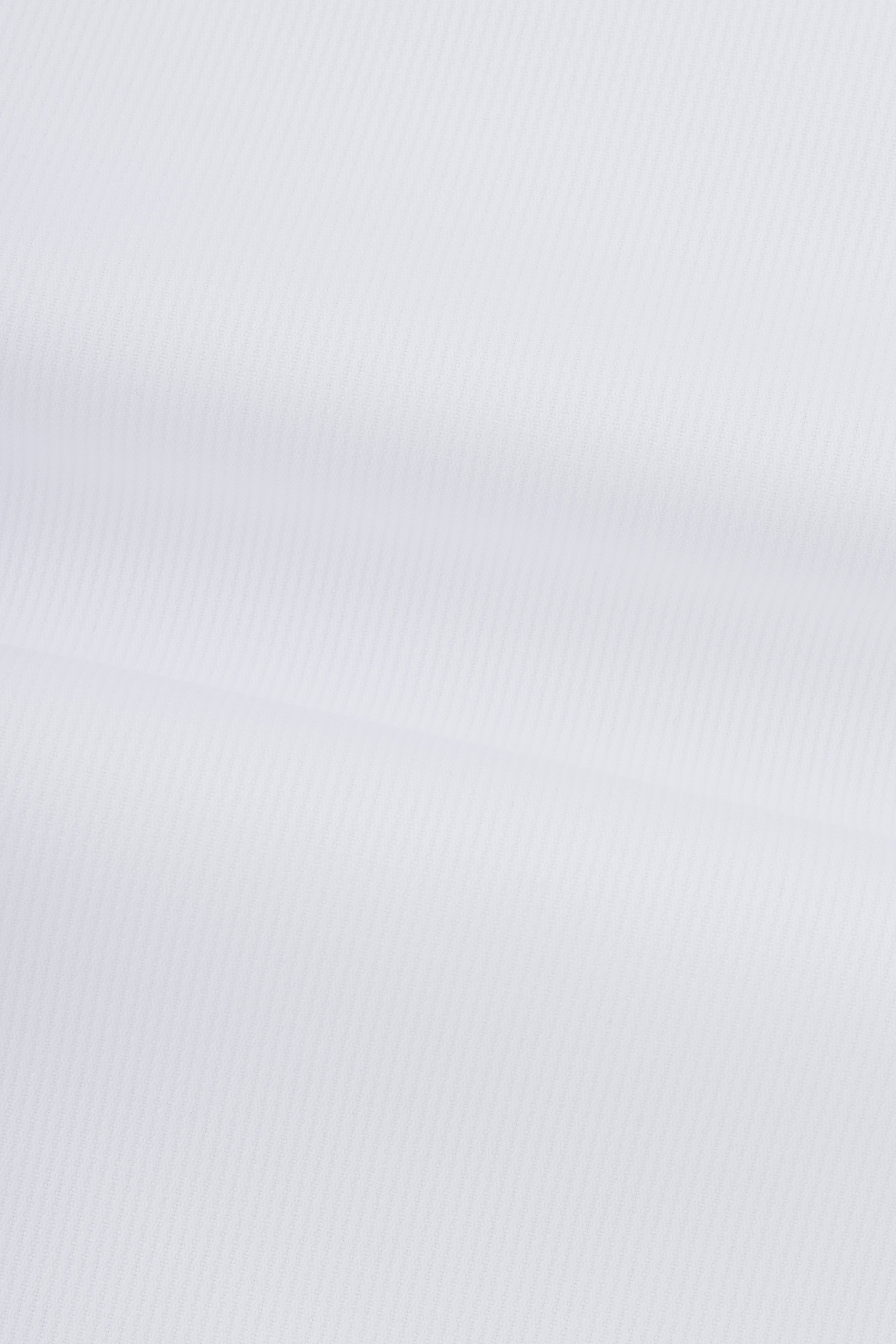 Jacquard White Wingtip Shirt