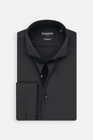 Black Bamboo Blend Wingtip Shirt