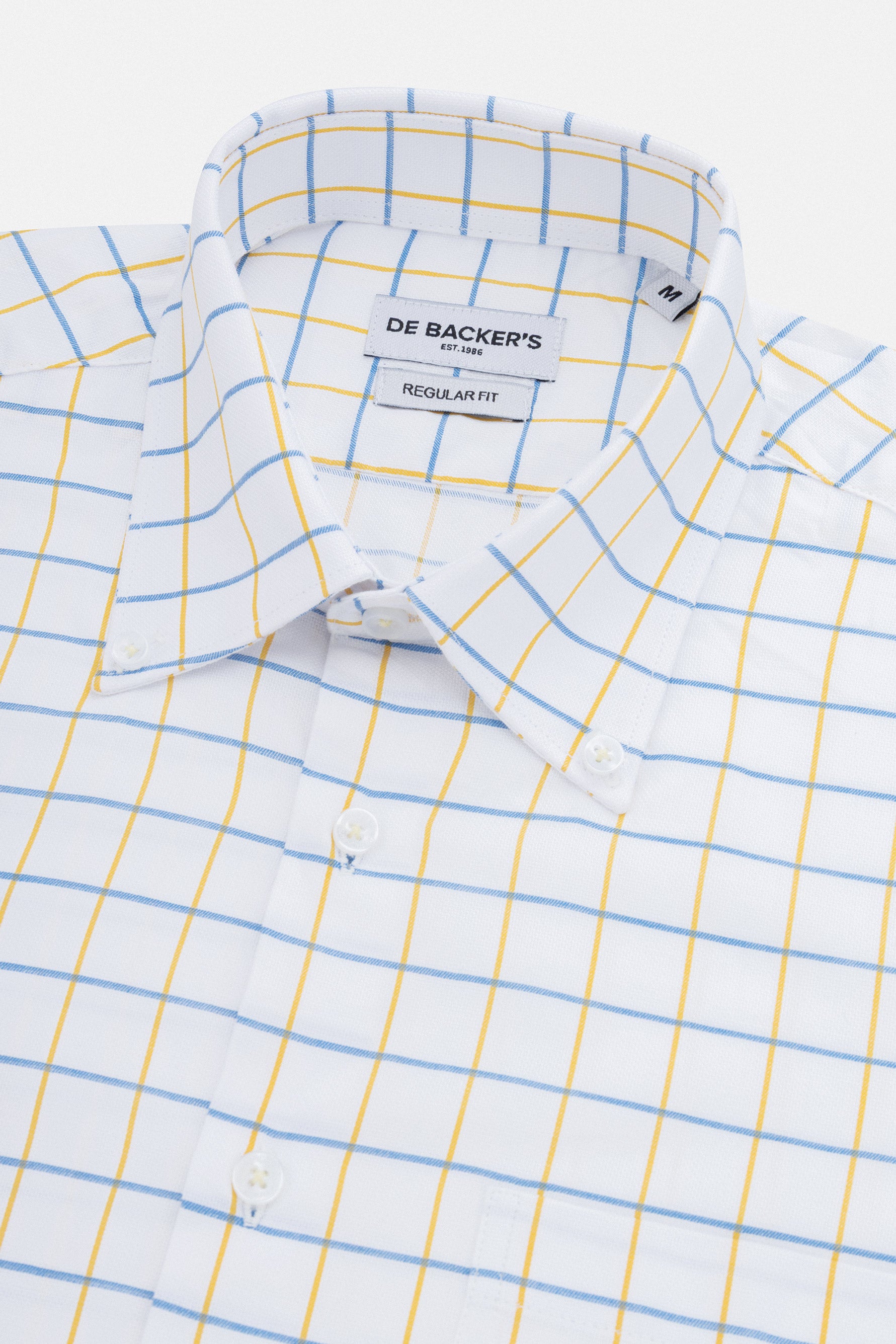 Checked Yellow Short Sleeves Shirt
