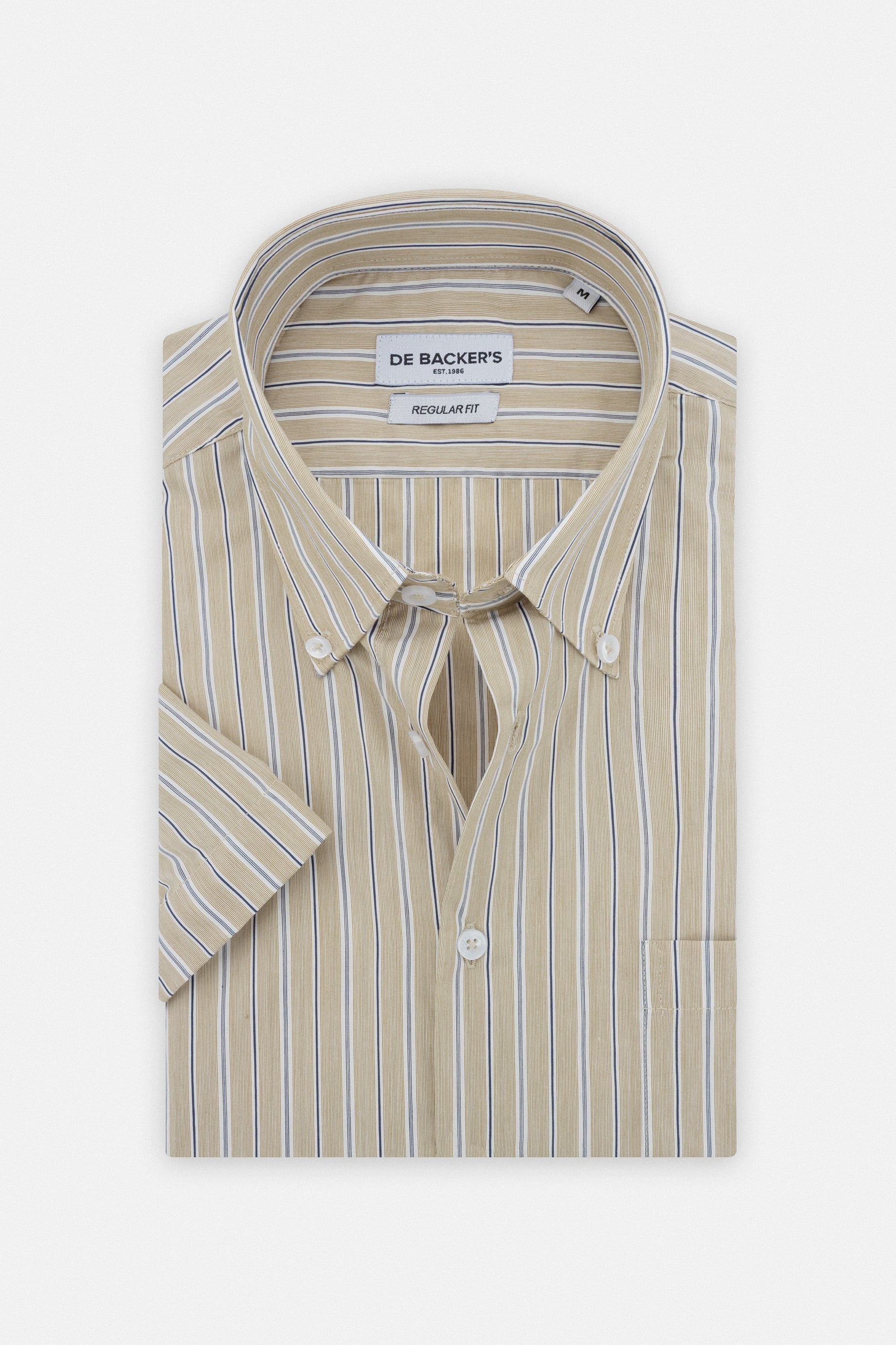 Striped Black Short Sleeves Shirt