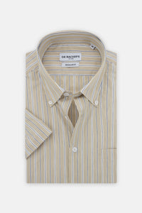 Striped Black Short Sleeves Shirt
