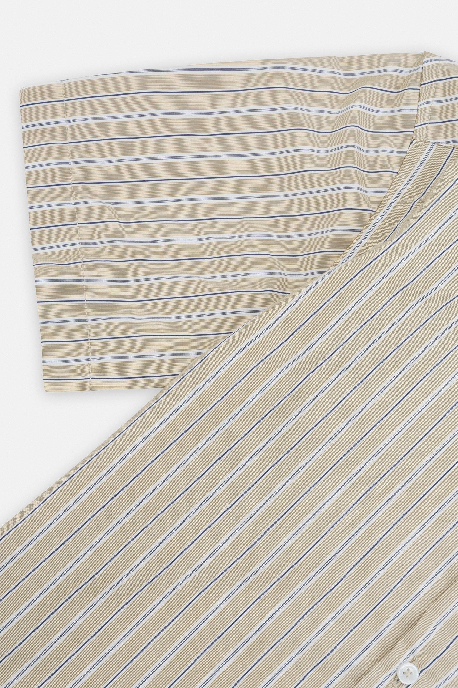 Striped Black Short Sleeves Shirt