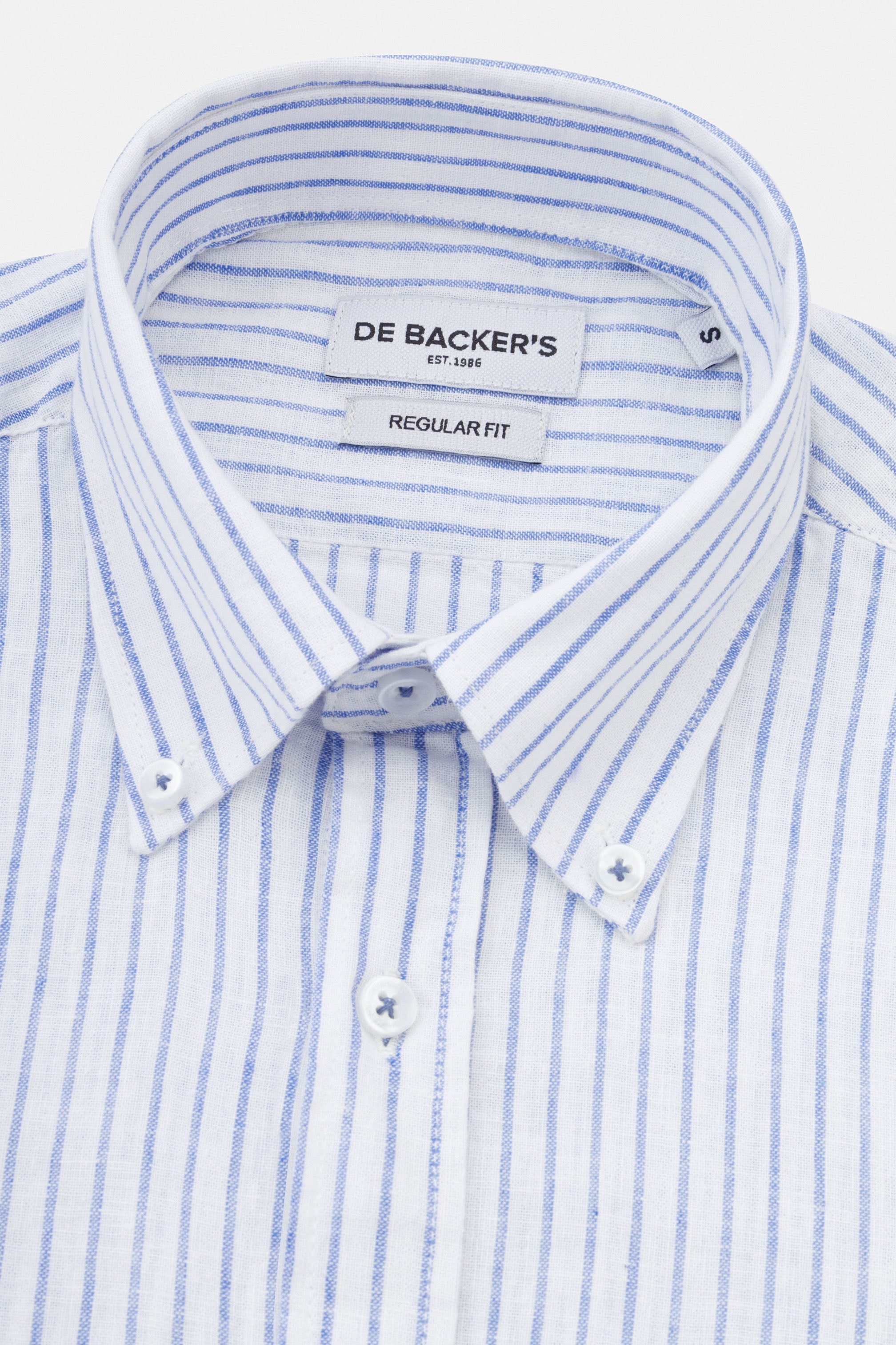 Striped Light Blue Smart Casual Shirt