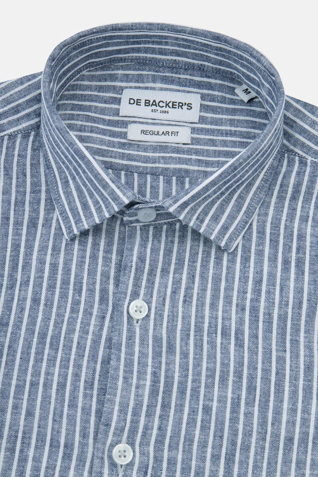 Striped Navy Smart Casual Shirt