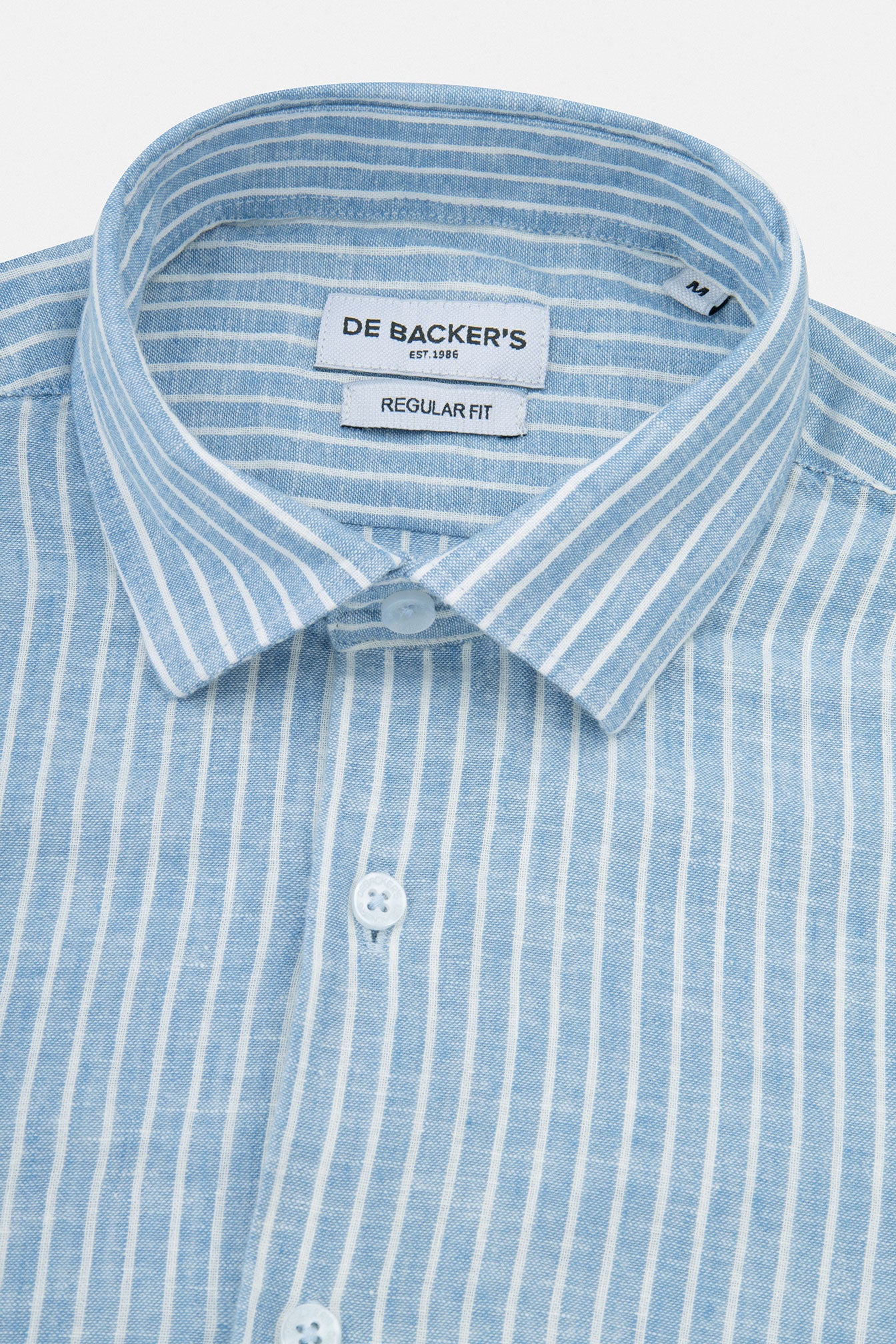 Striped Light Blue Smart Casual Shirt