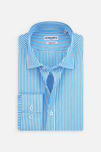 Striped Celestial Blue Smart Casual Shirt