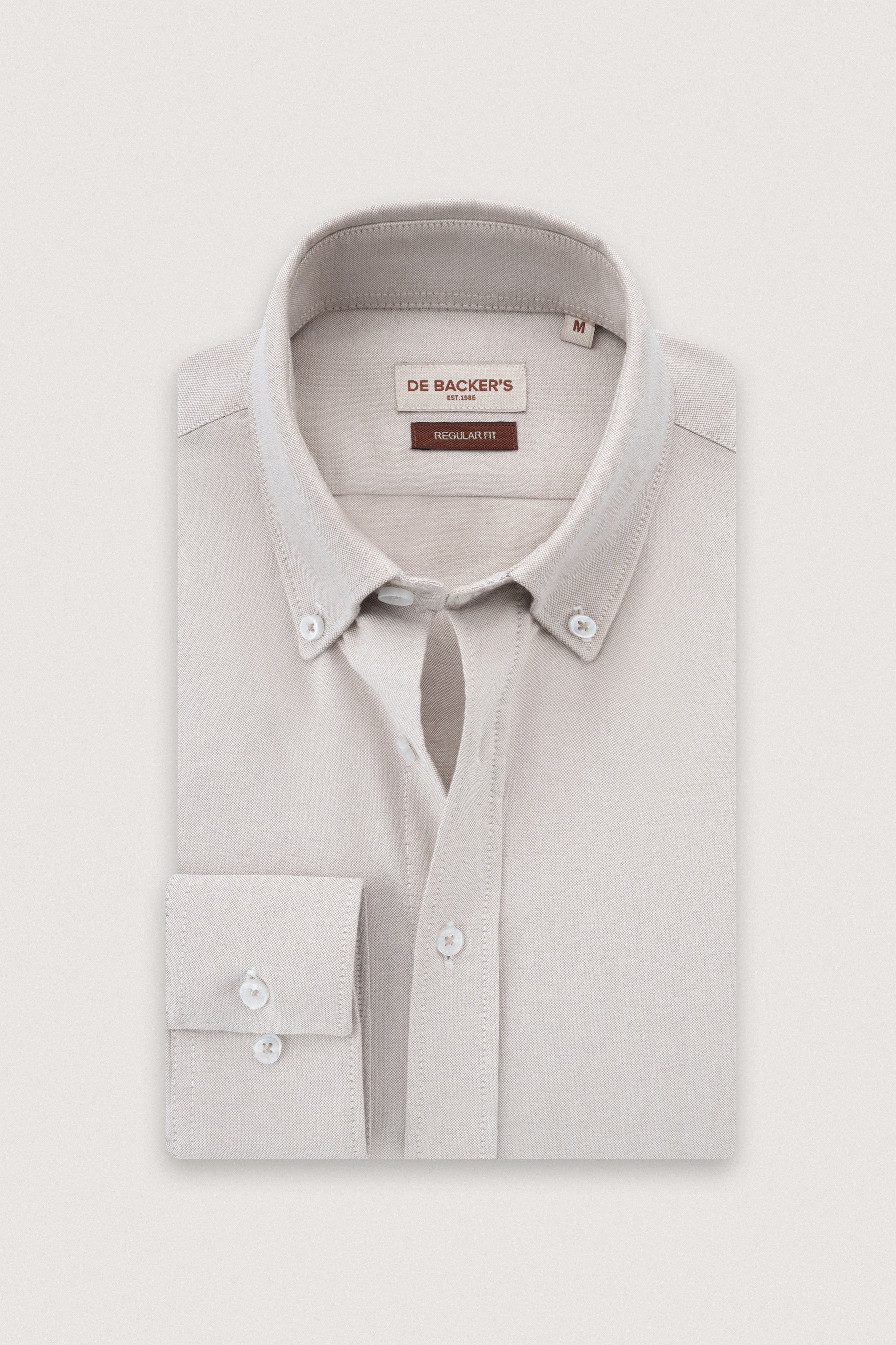 Light Beige Oxford Smart Casual Shirt