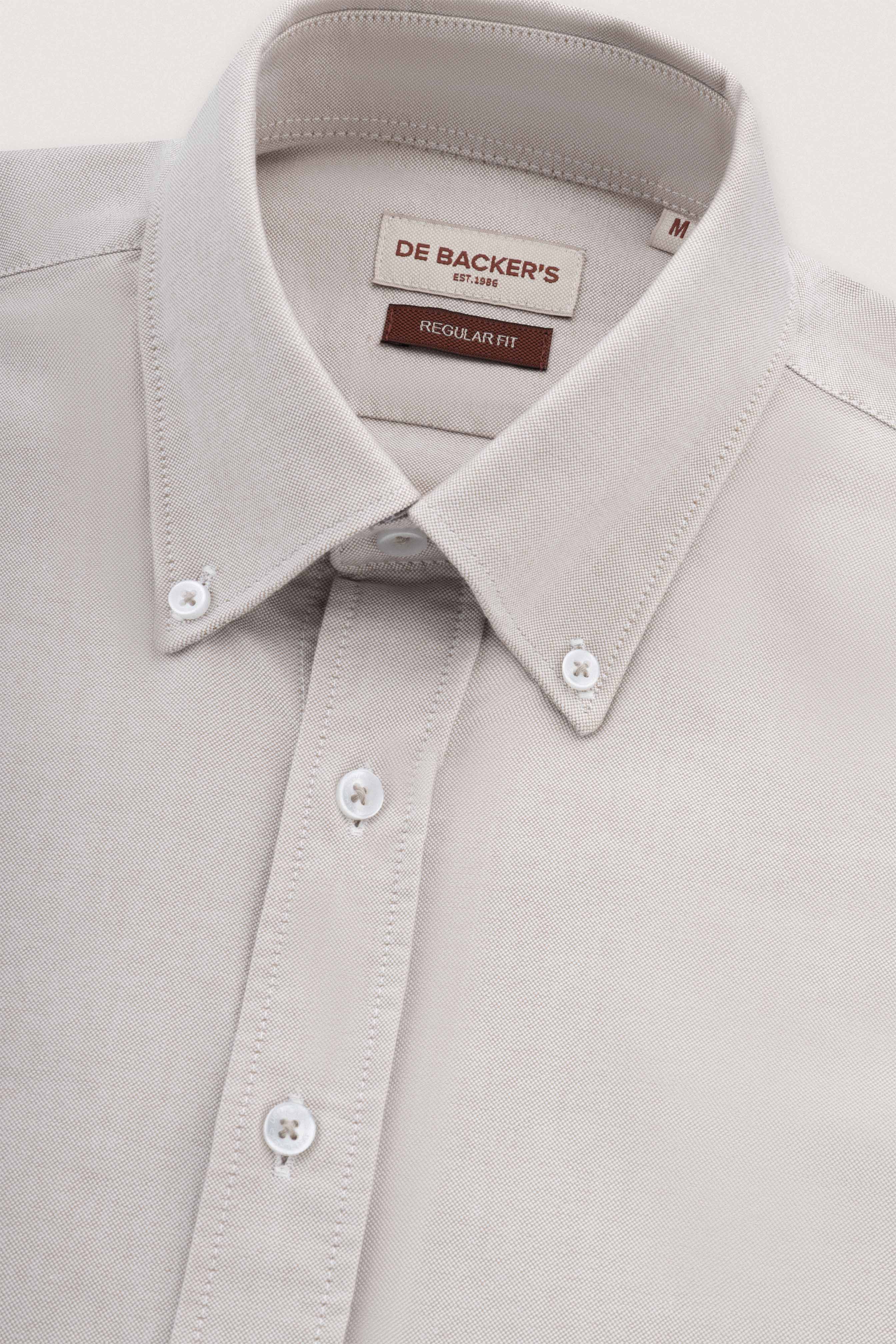 Light Beige Oxford Smart Casual Shirt