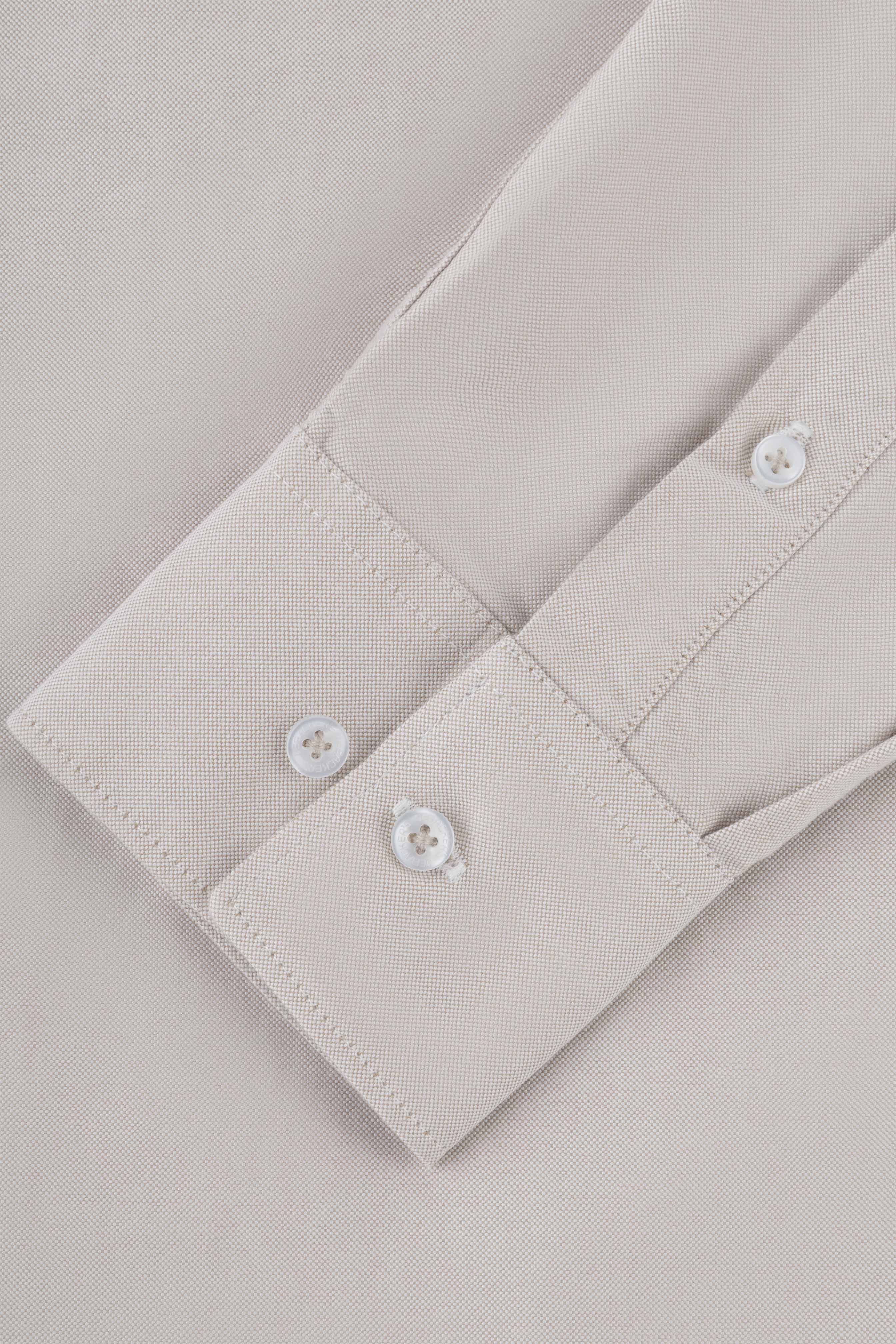 Light Beige Oxford Smart Casual Shirt