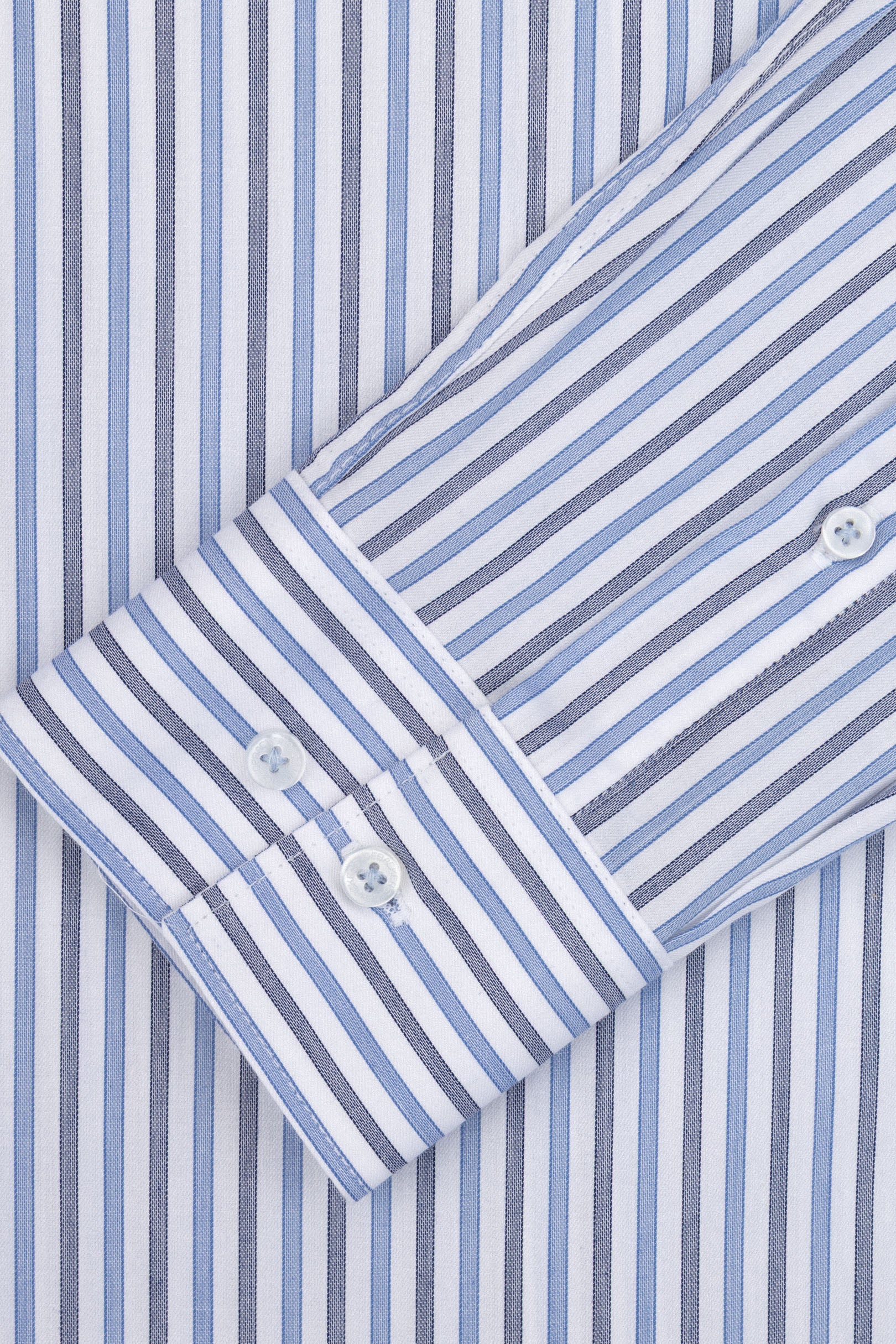 Light Blue Striped Smart Casual Shirt