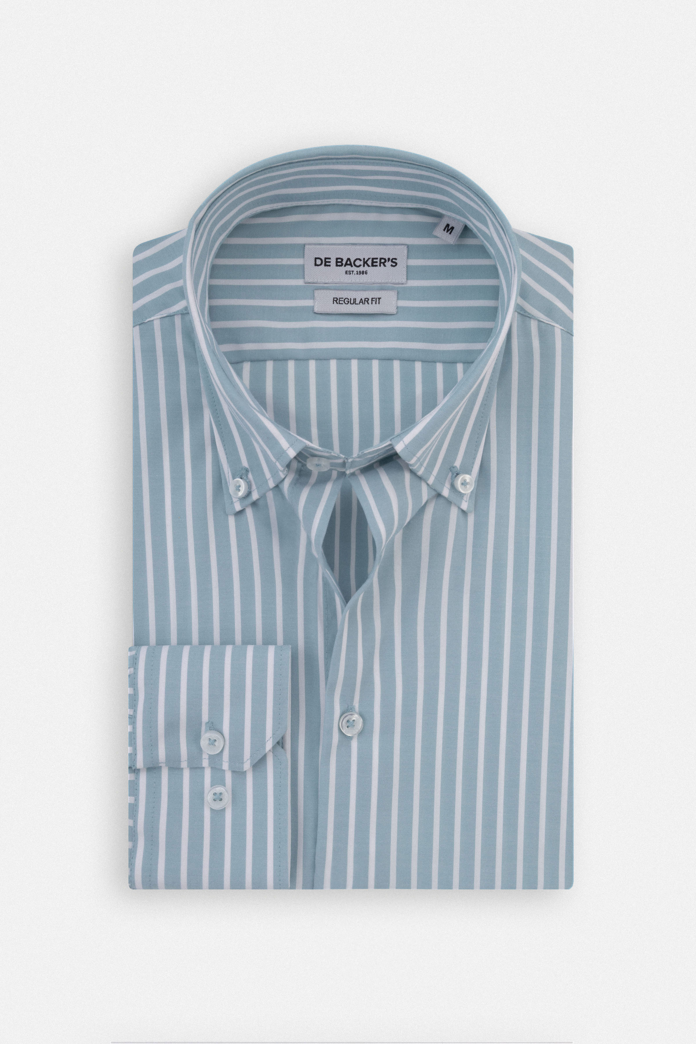 Striped Petroleum Bamboo Casual Shirt