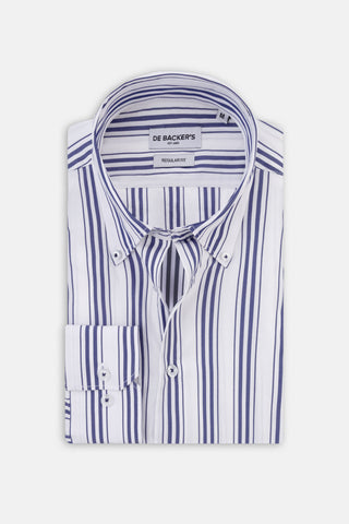 Striped Navy Casual Shirt
