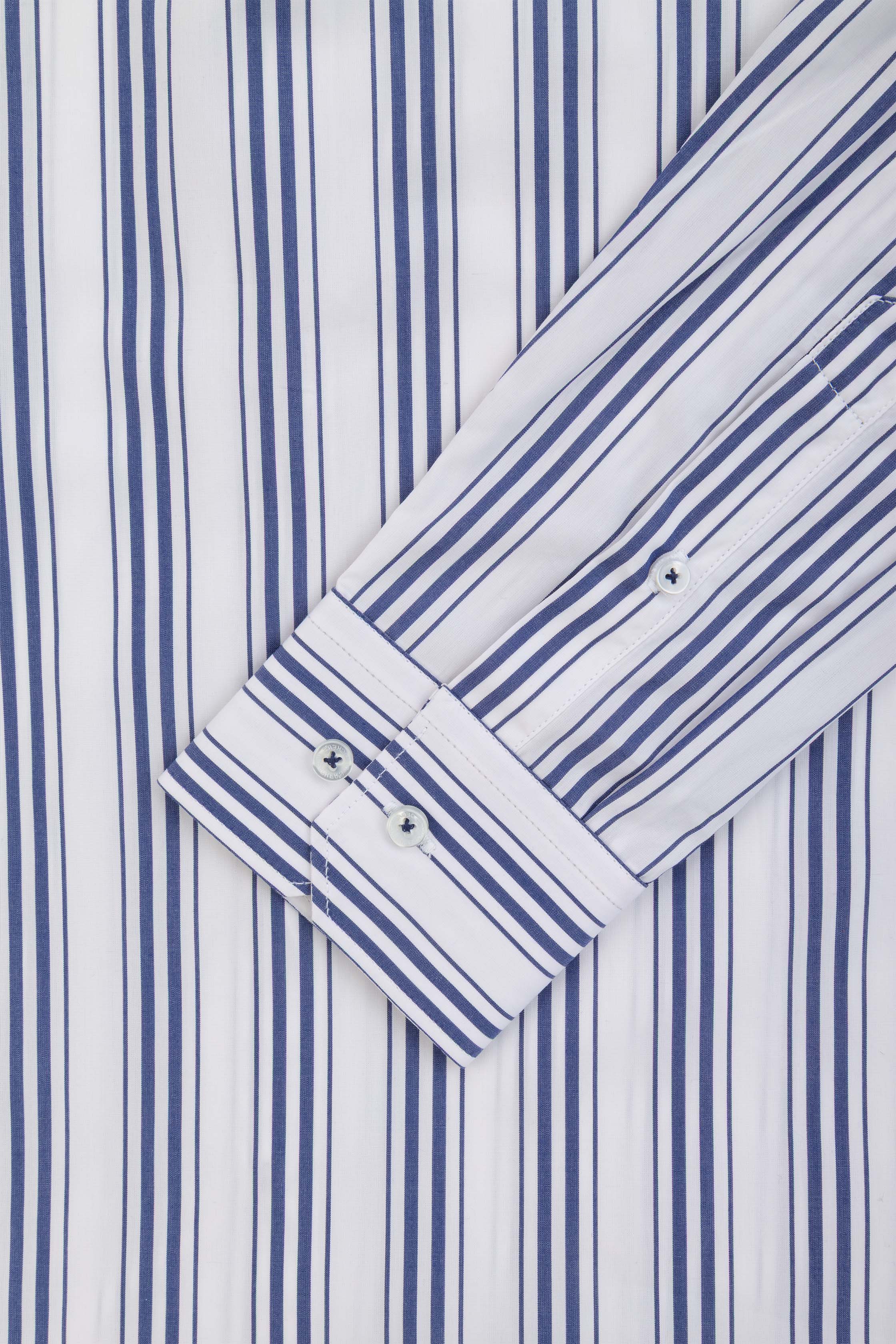 Striped Navy Casual Shirt