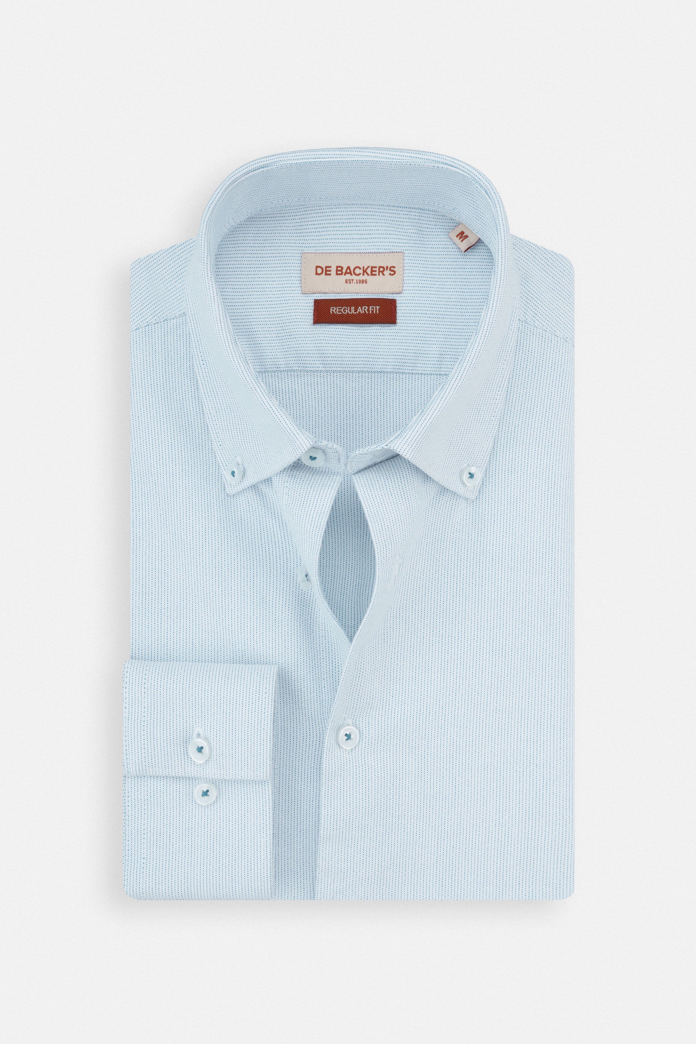 Jacquard Light Blue Casual Shirt