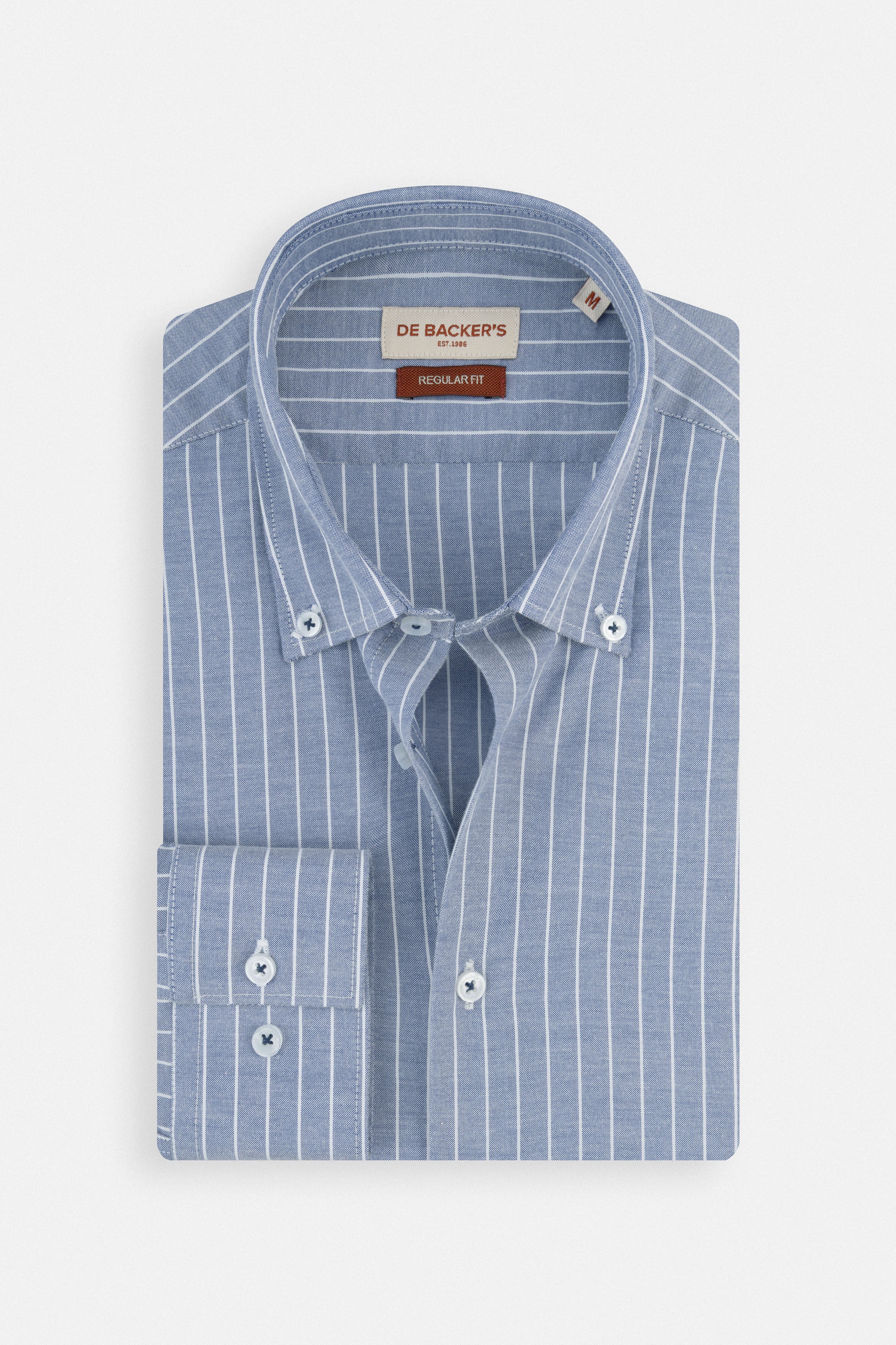 Striped Navy Smart Casual Shirt
