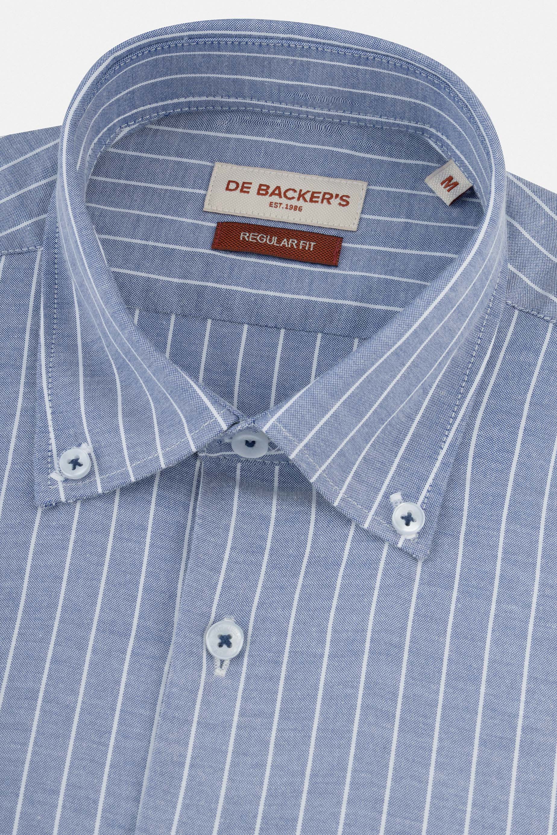 Striped Navy Smart Casual Shirt