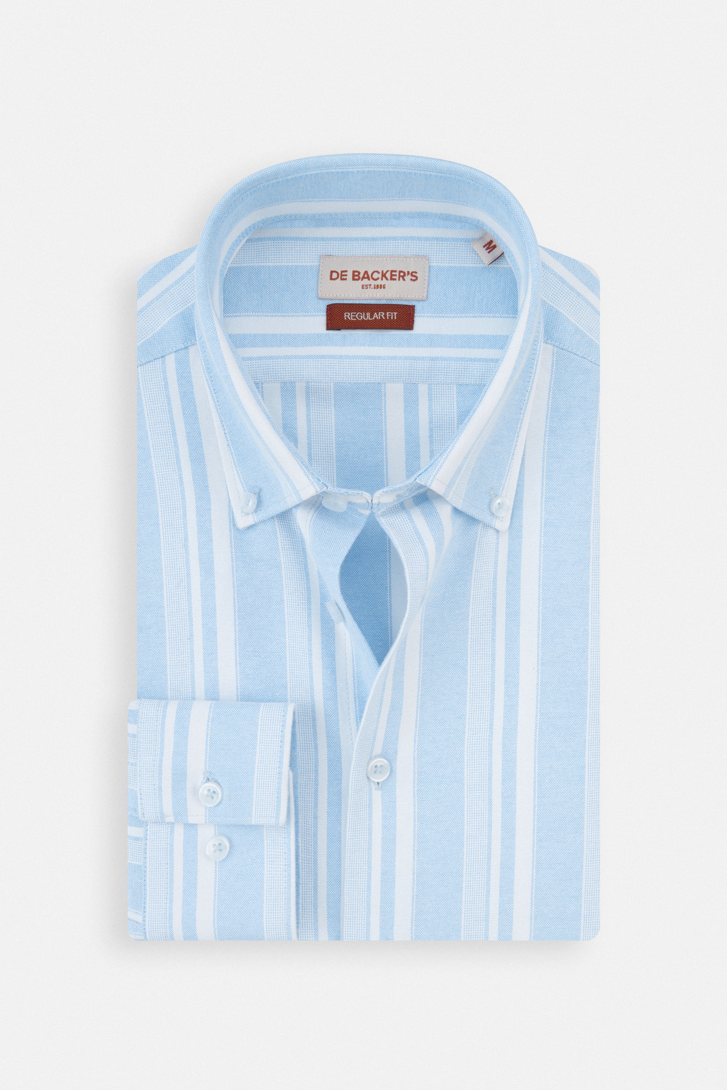 Striped Light Blue Smart Casual Shirt