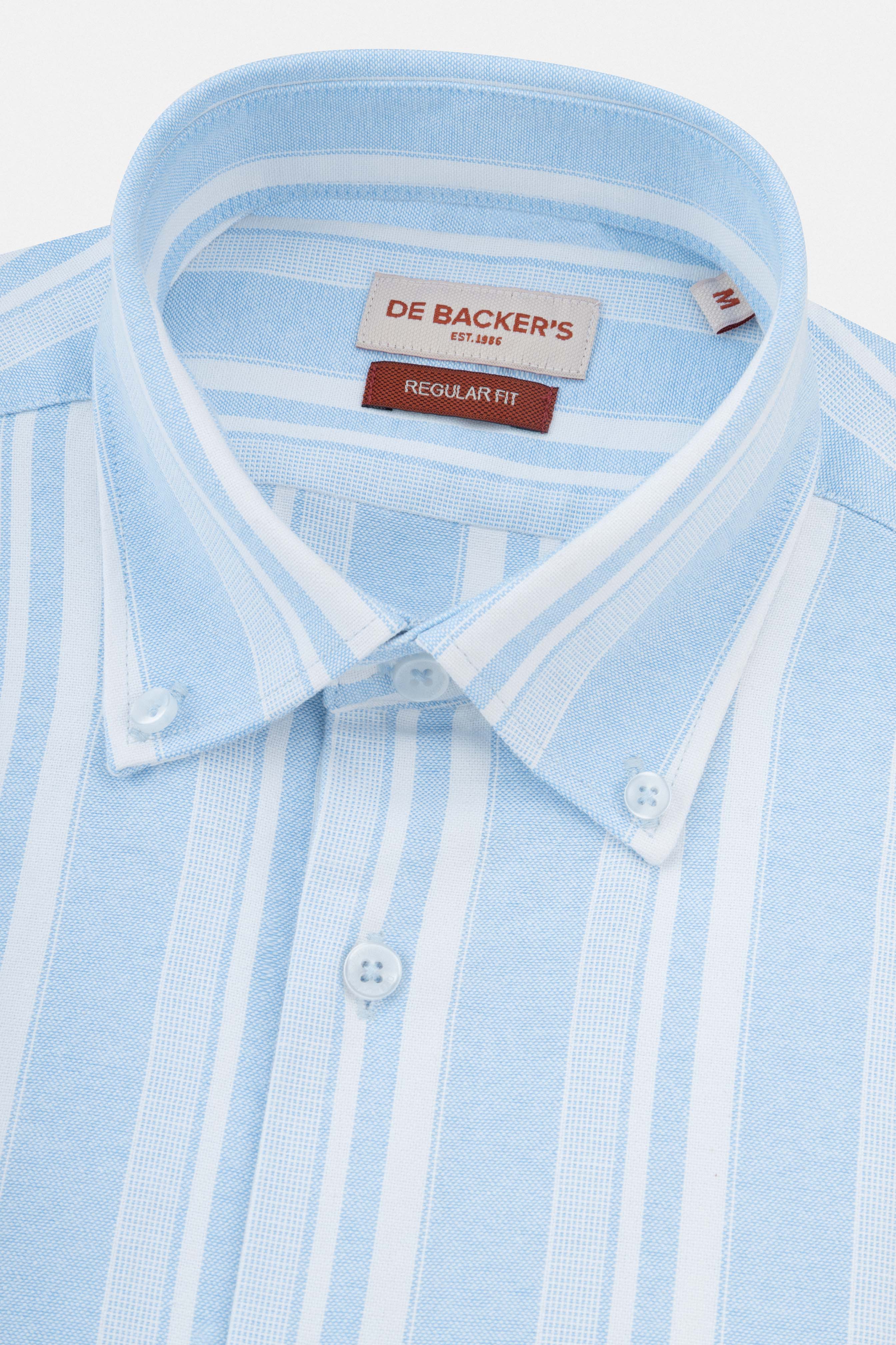 Striped Light Blue Smart Casual Shirt