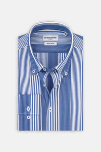 Striped Blue Casual Shirt