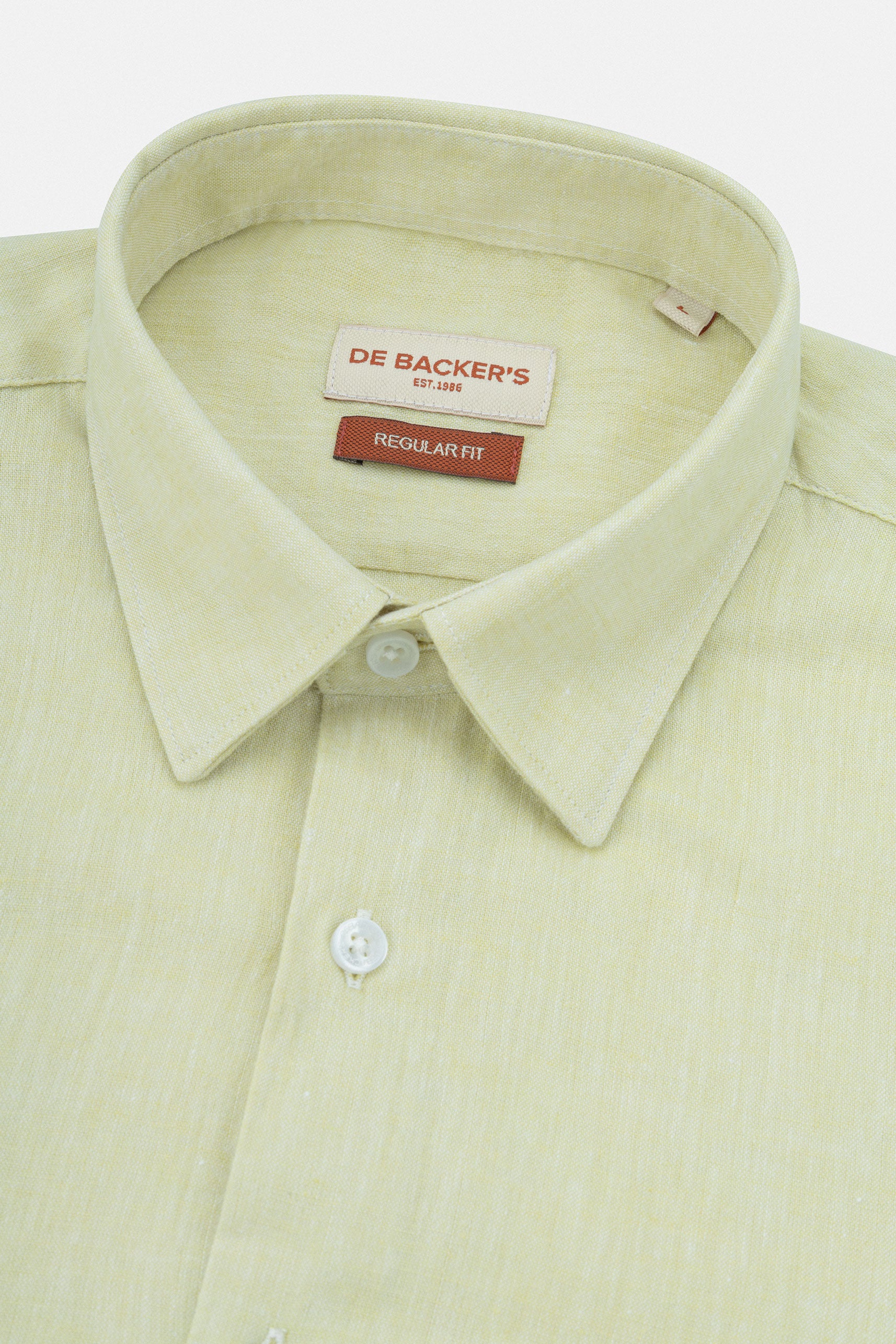 Bale Yellow Linen Blend Casual Shirt