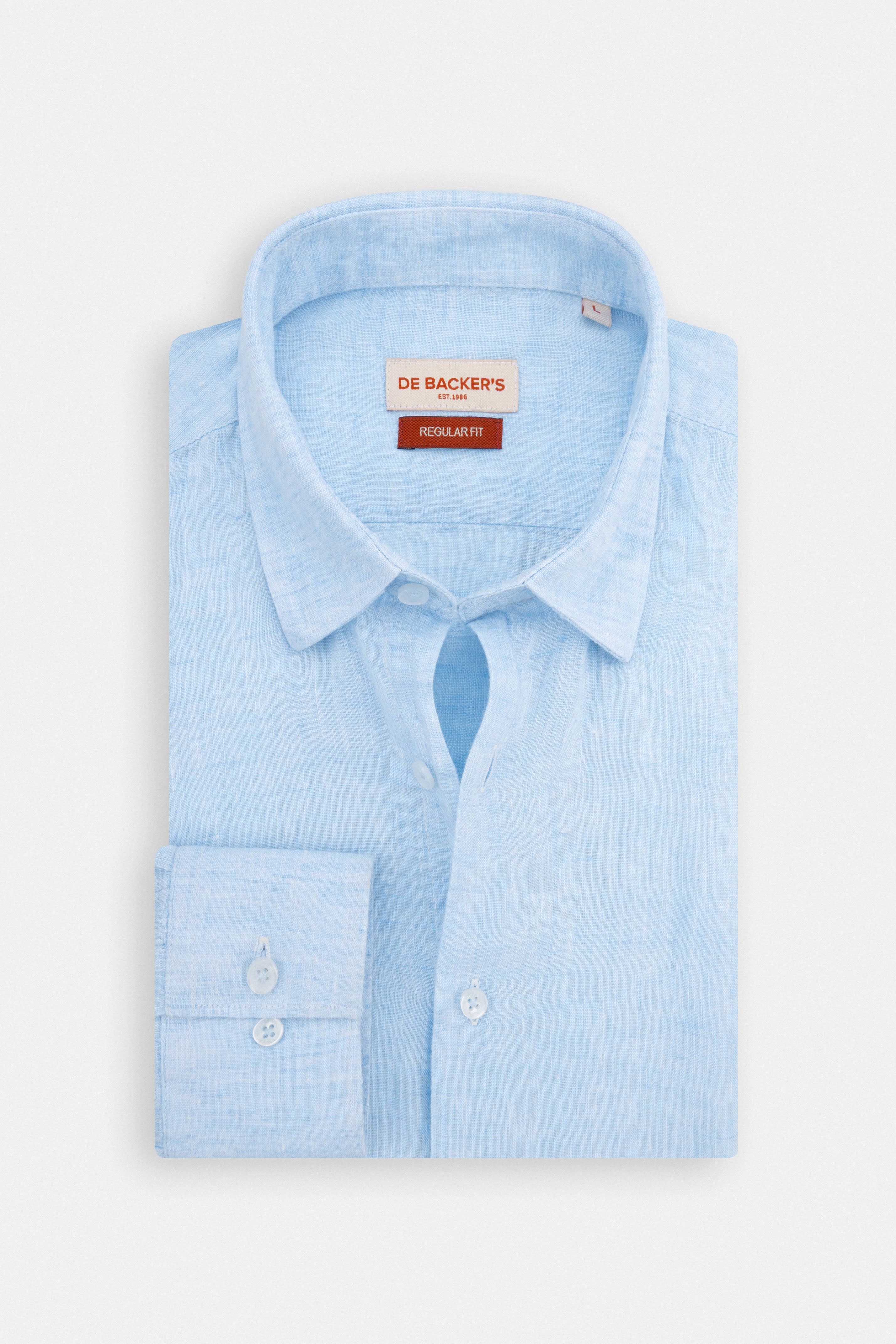 Light Blue Linen Casual Shirt
