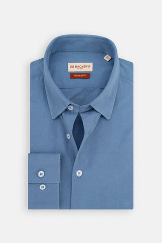 Petroleum Patterned Casual Shirt