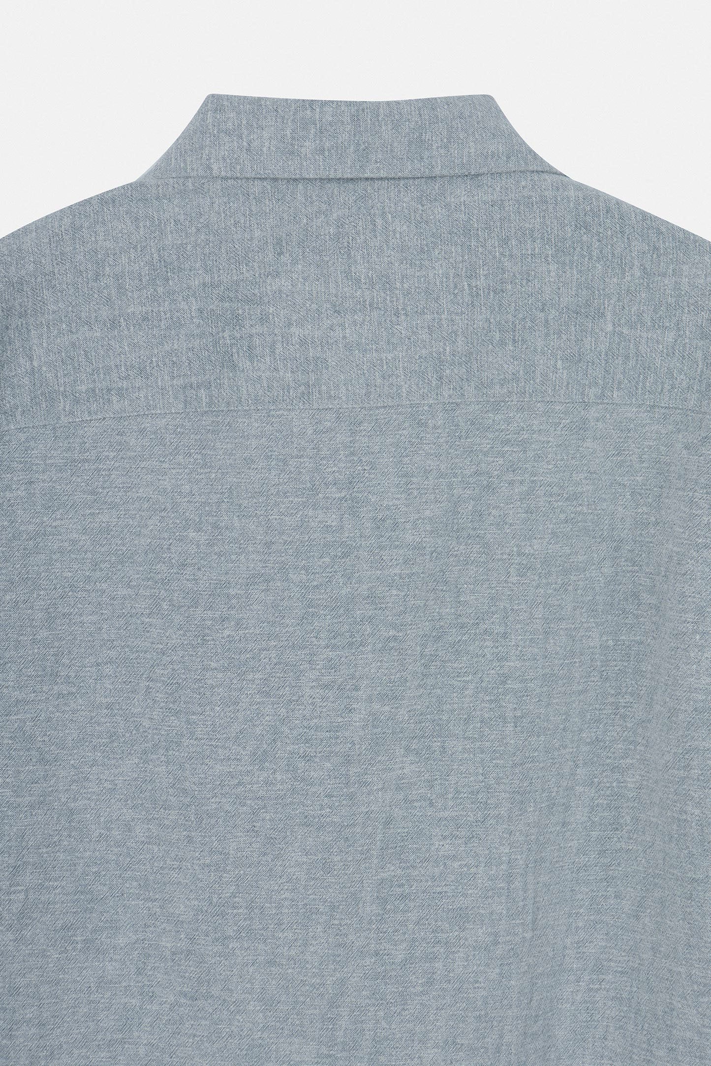 Gray Linen Short Sleeves Shirt