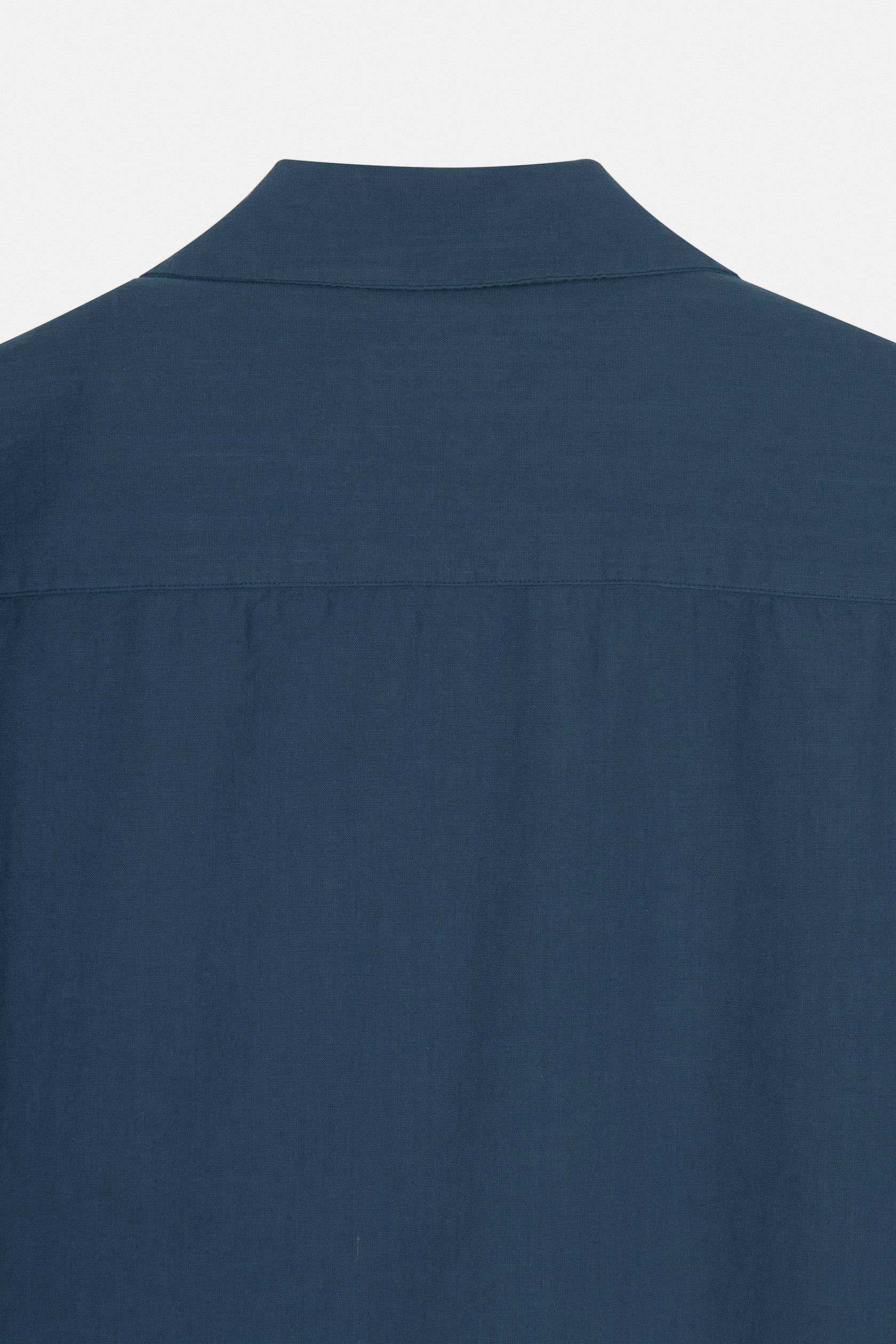 Blue Wood Short Sleeves Shirt