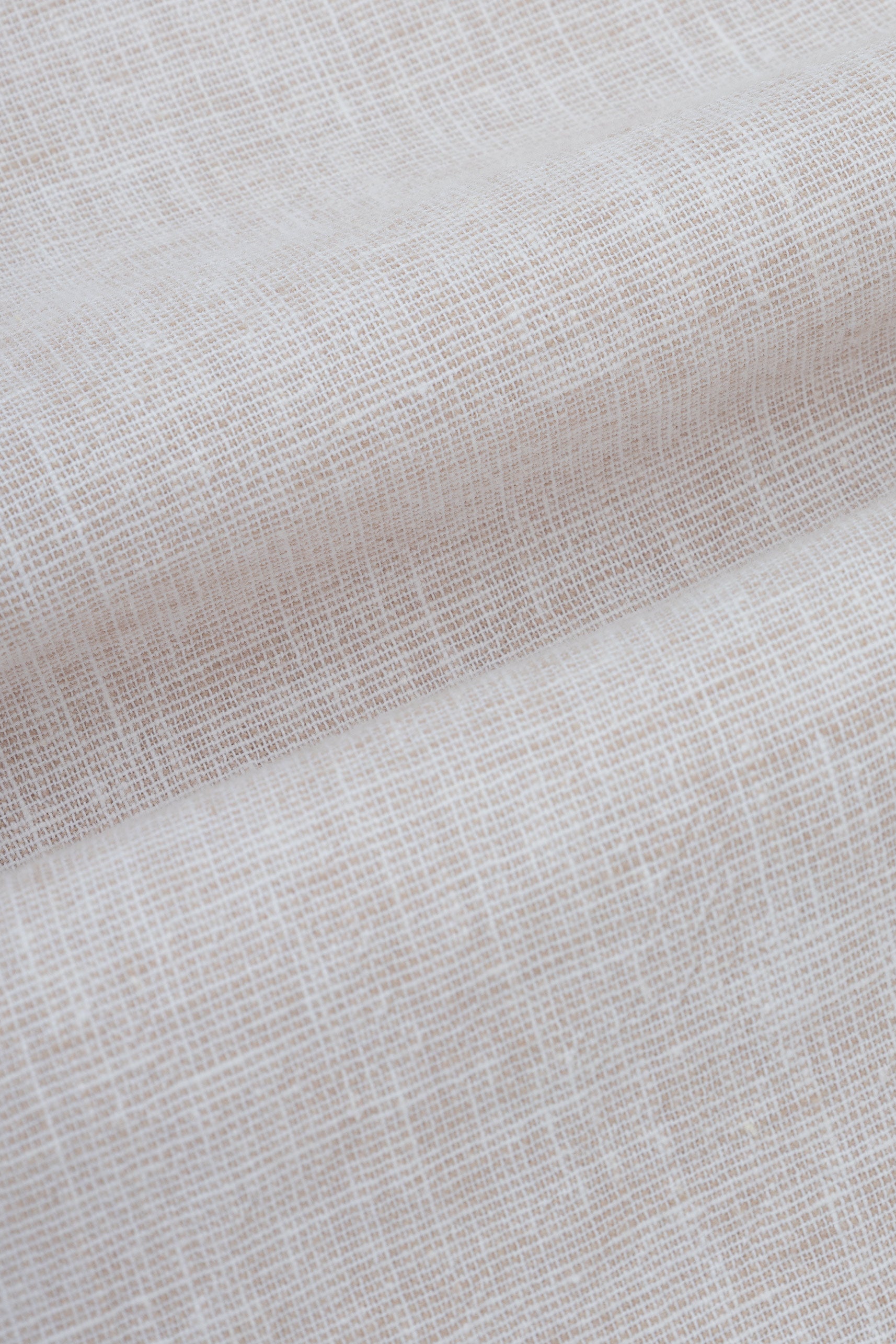 Light Beige Linen Blend Casual Shirt