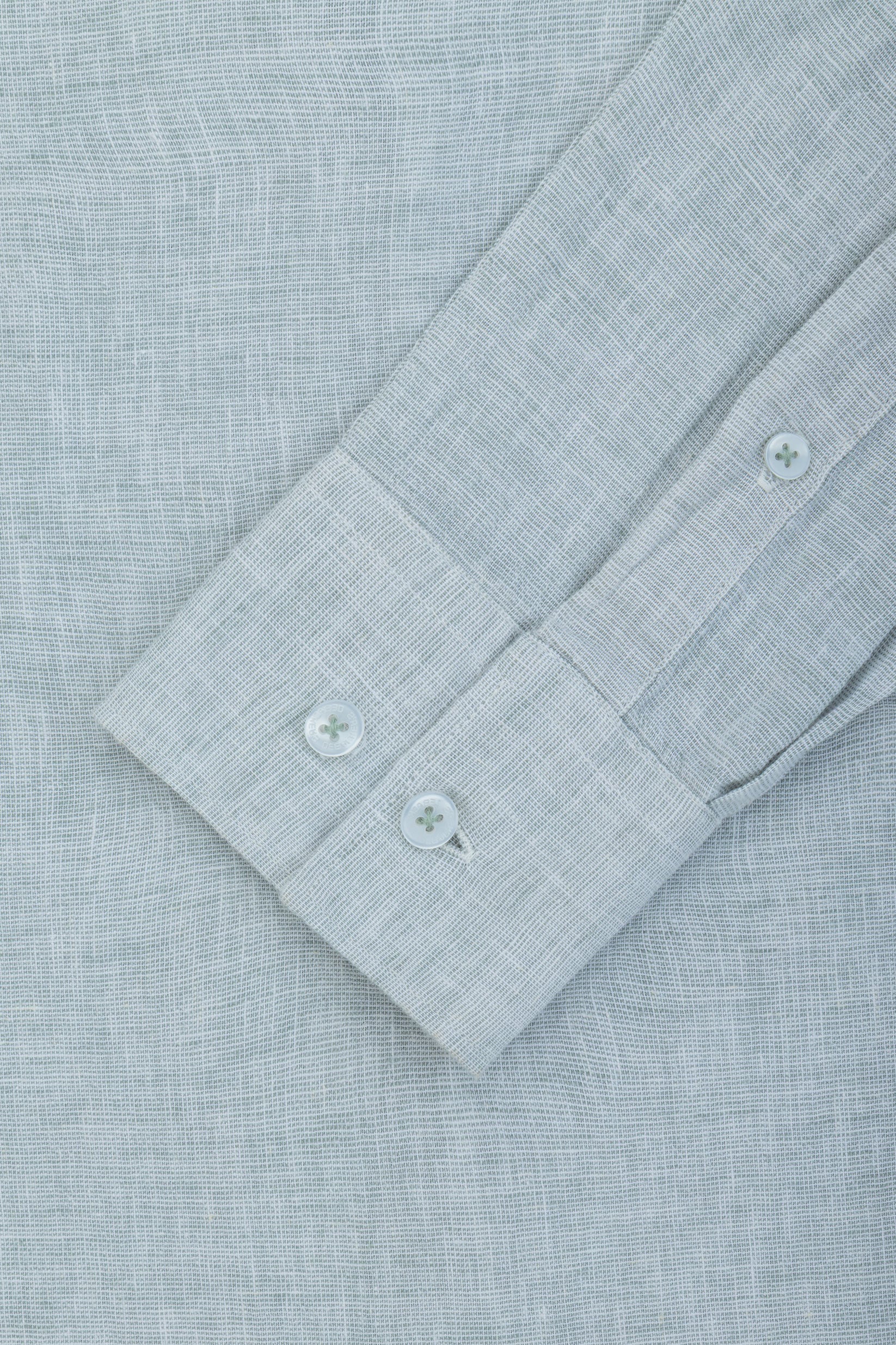 Mint Linen Blend Casual Shirt