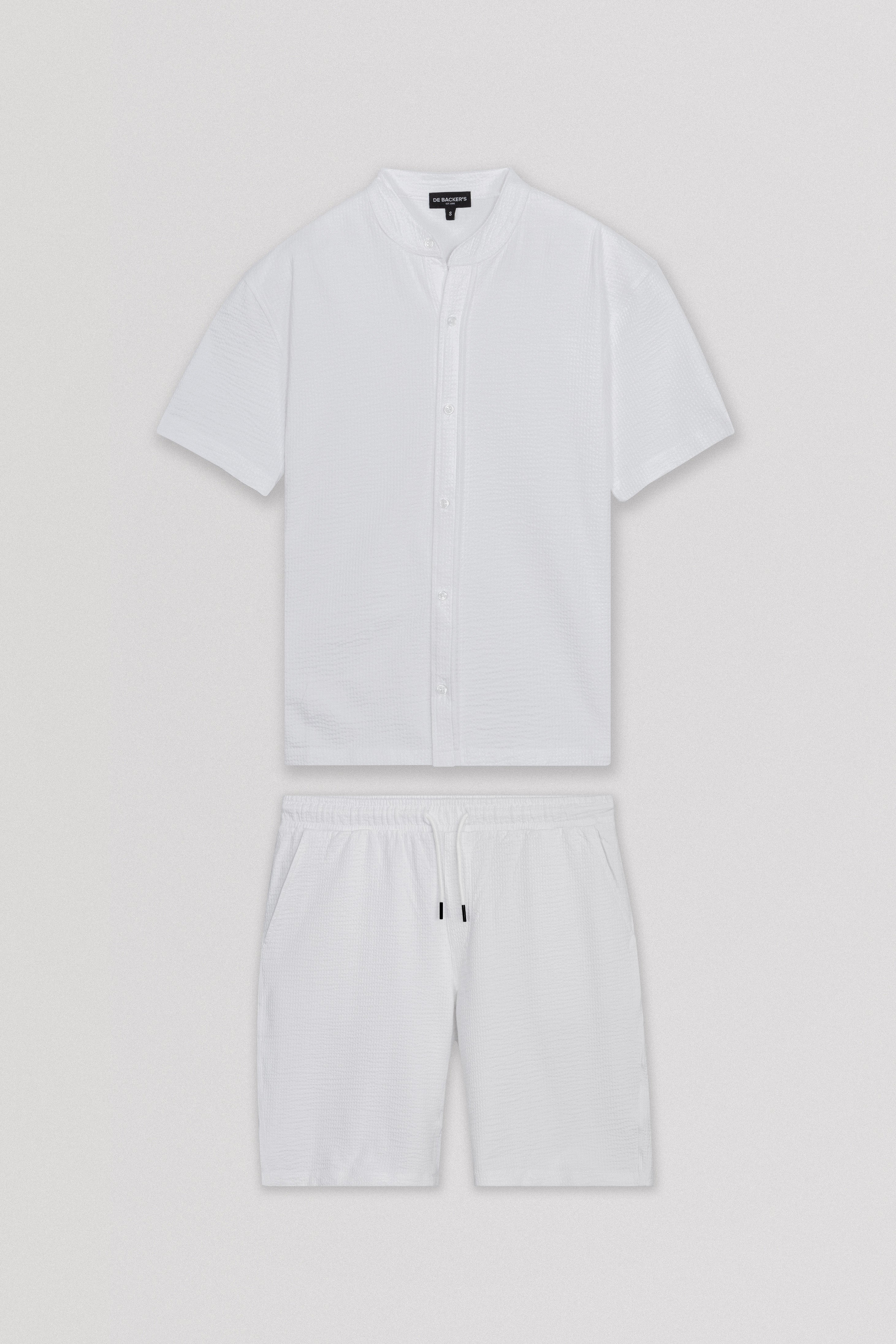 Jacquard White Men's Set