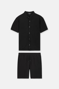 Jacquard Black Men's Set