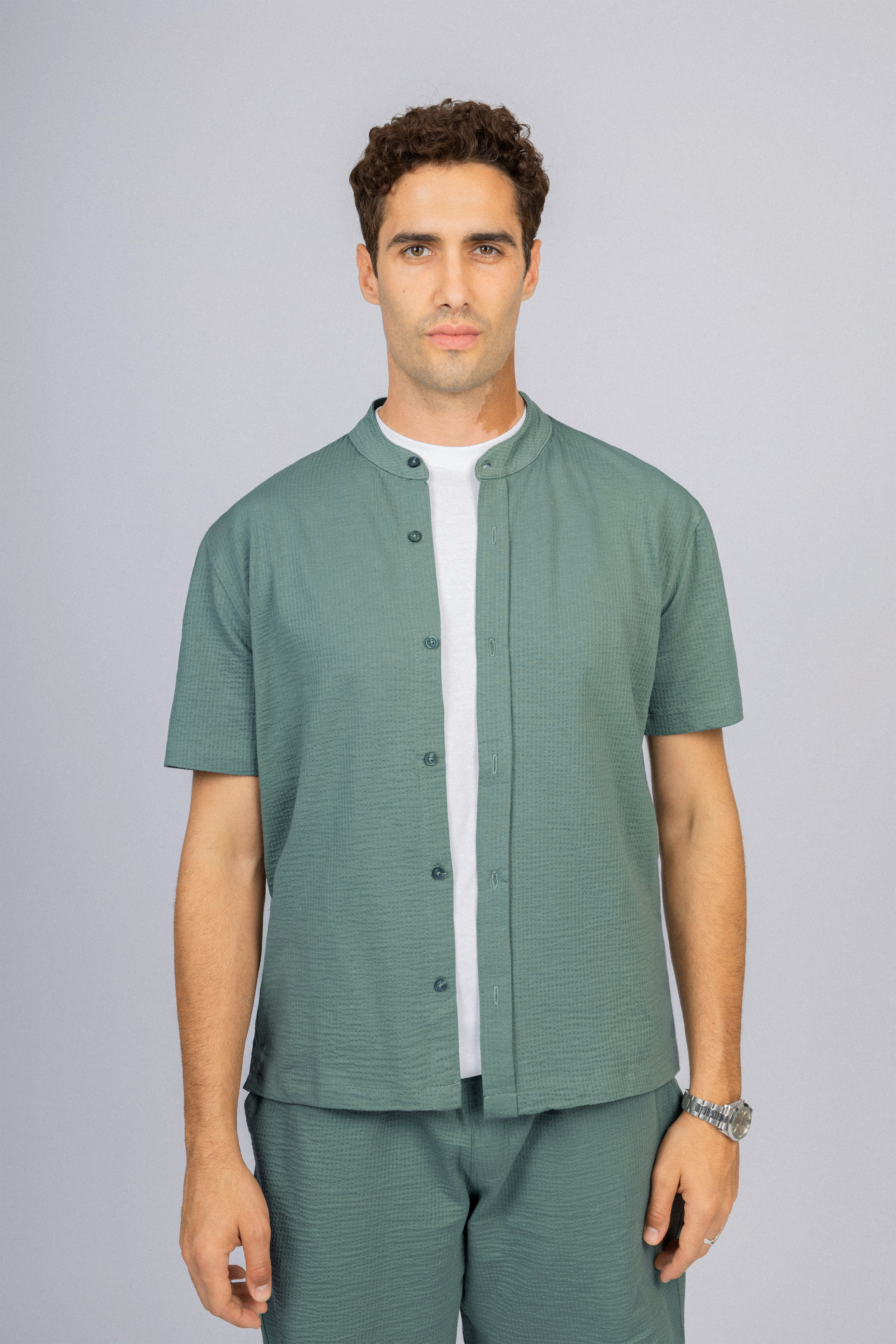 Jacquard Green Men's Set