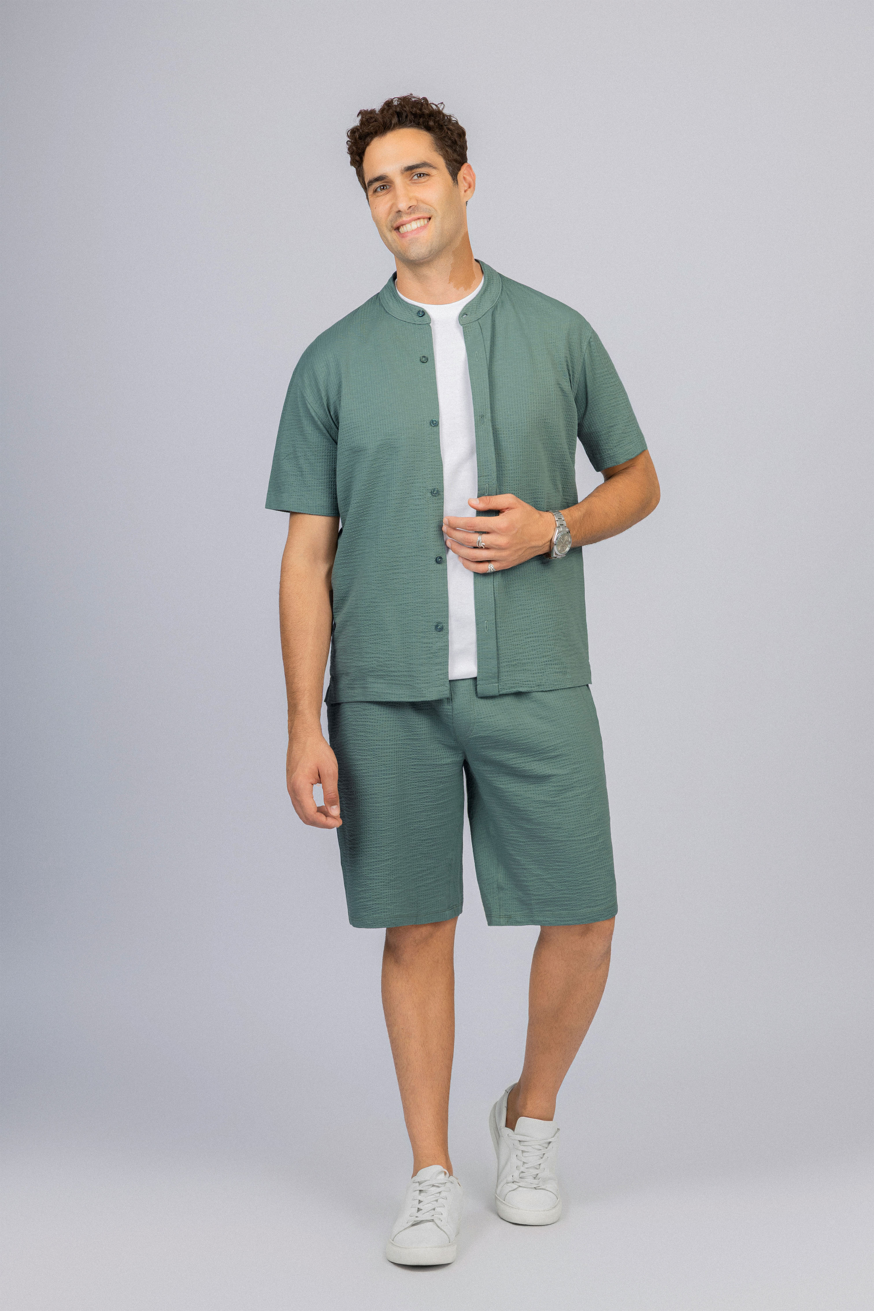 Jacquard Green Men's Set