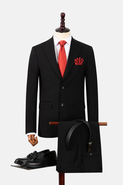 Bamboo Blend Black Suit