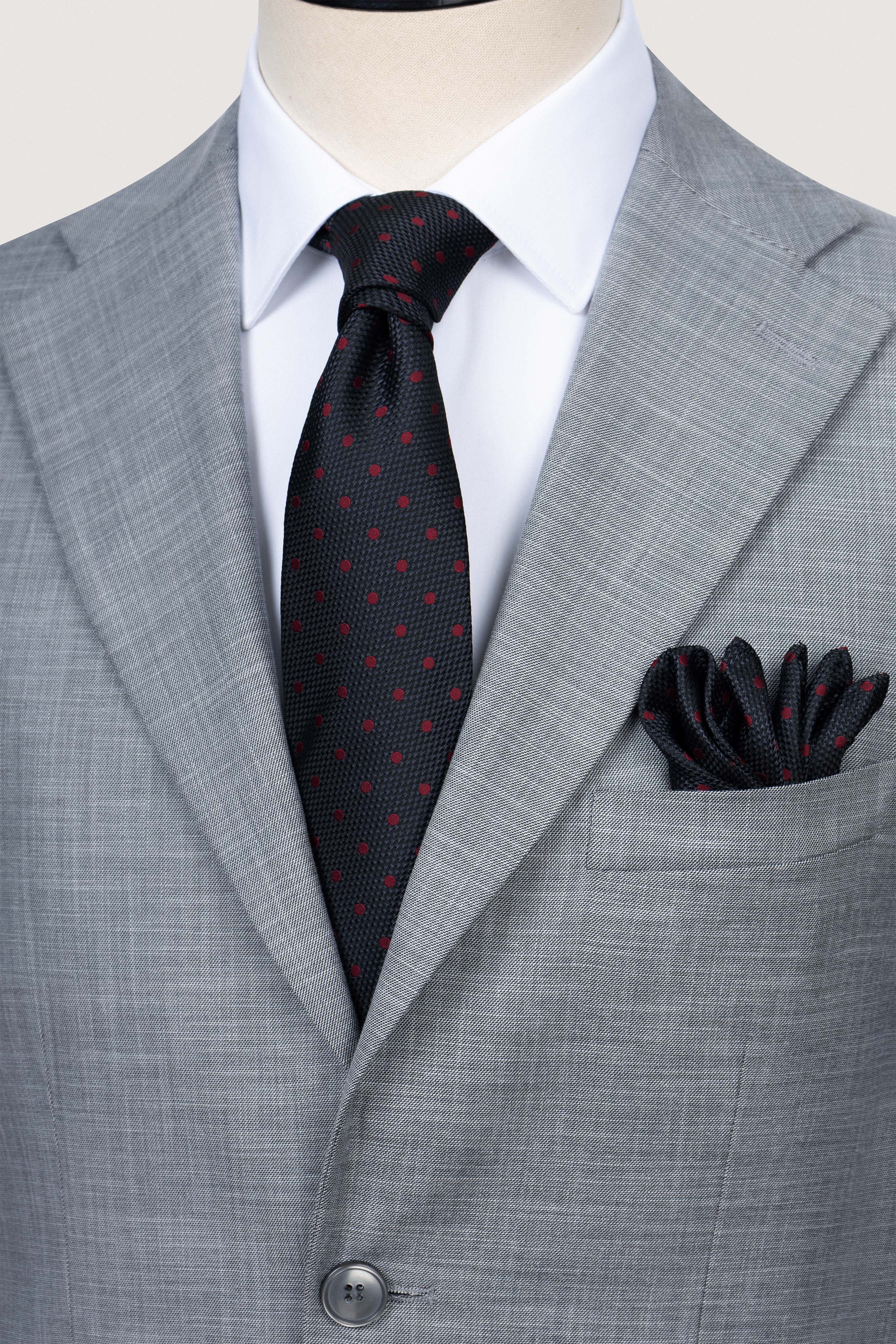 Light Gray Patterned Classic Suit