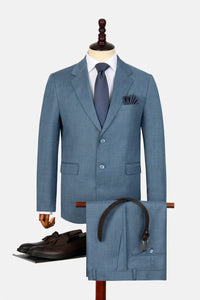 Patterned Turquoise Suit