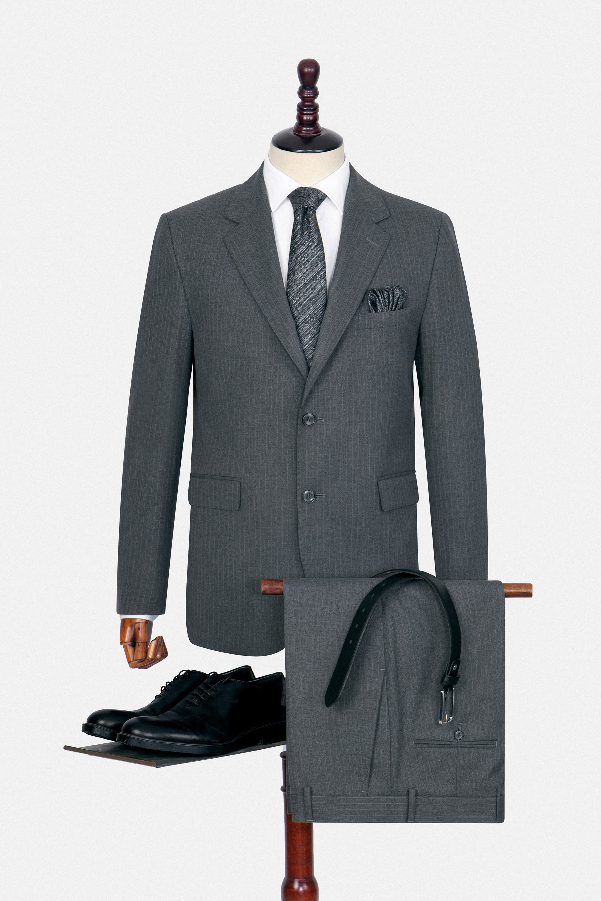 Striped Gray  Suit