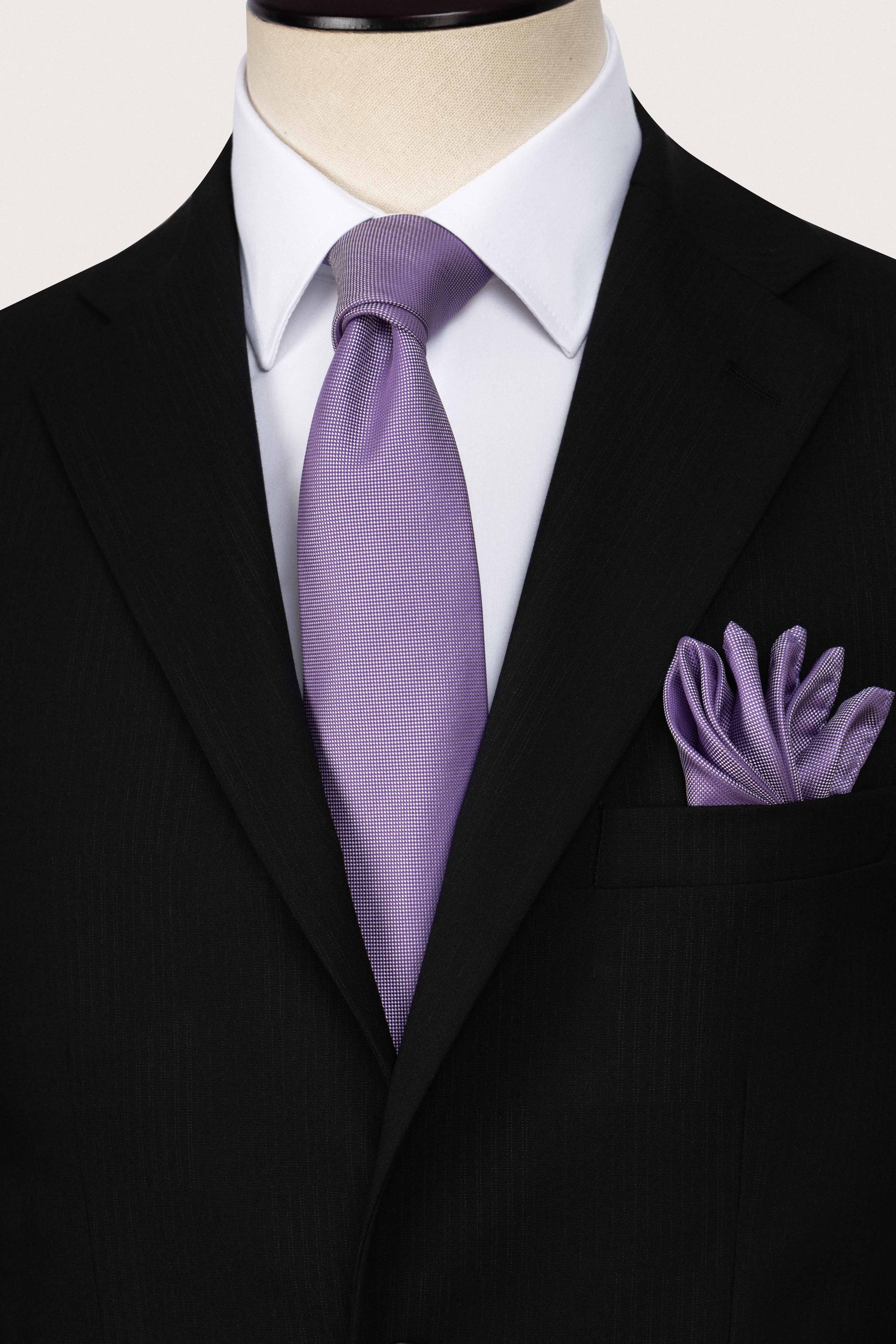 Black Fine Pinstripe Formal Suit