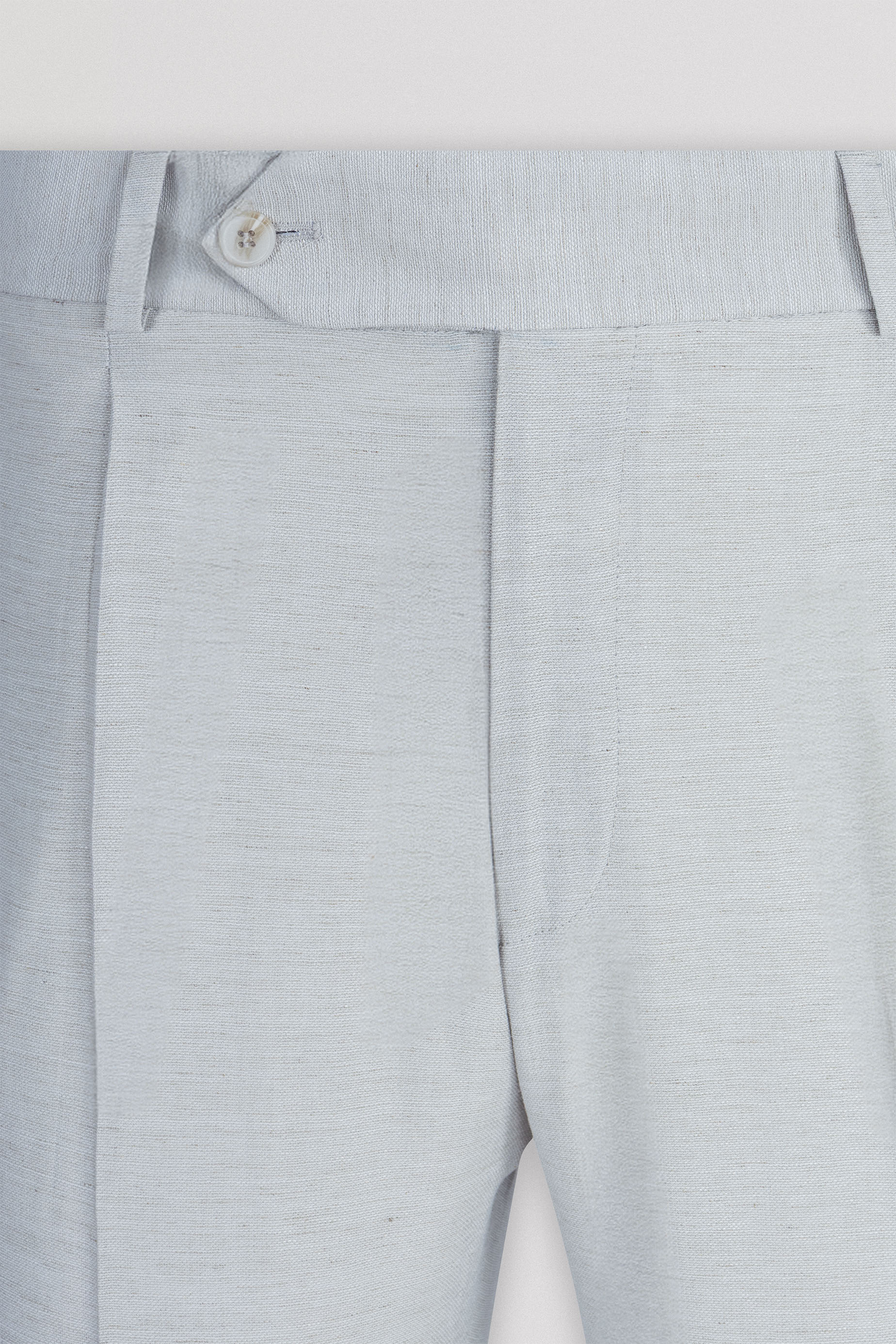 Light Gray Linen Blend Smart Casual pants