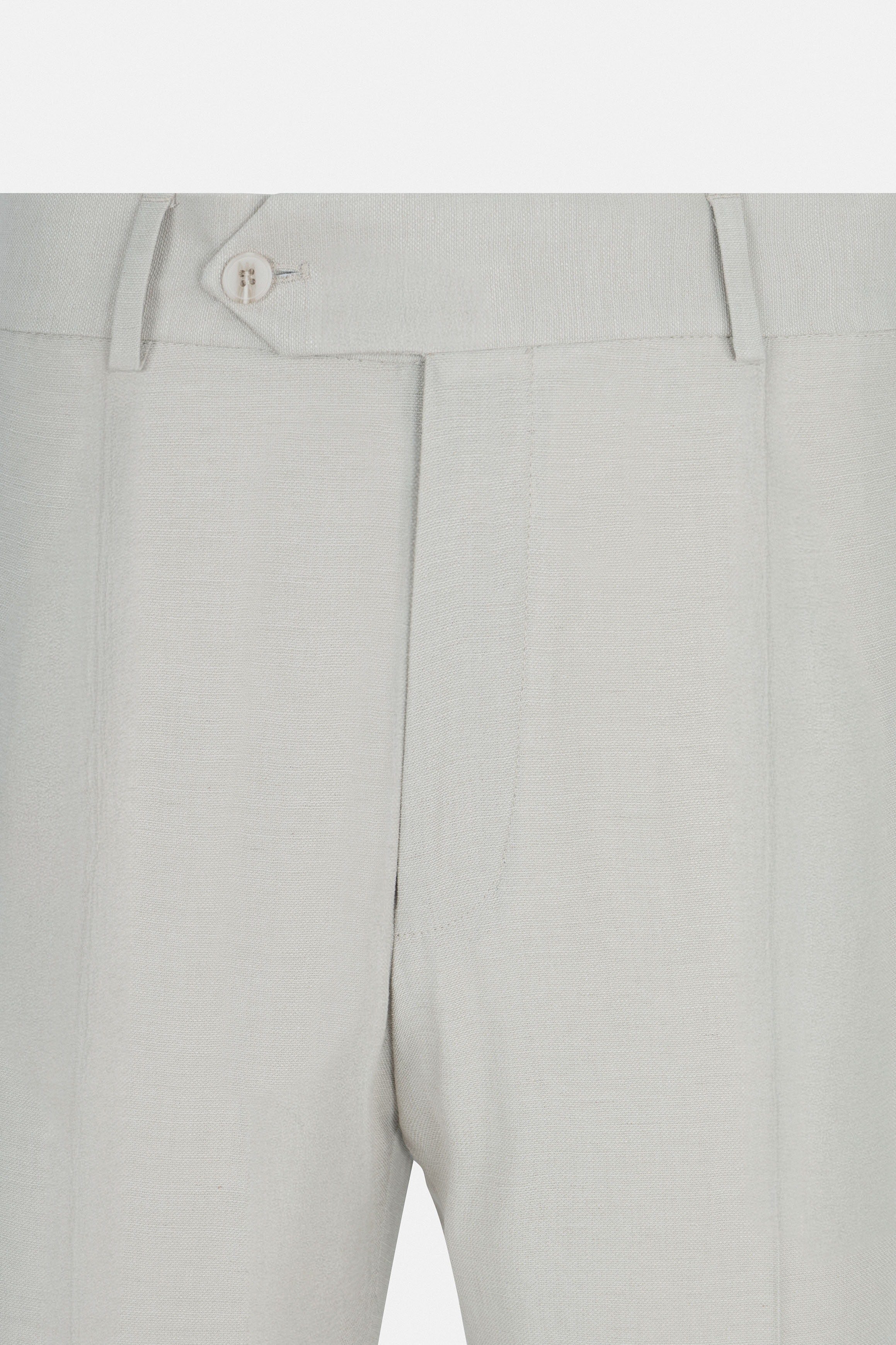 Light Beige Linen Blend Smart Casual pants