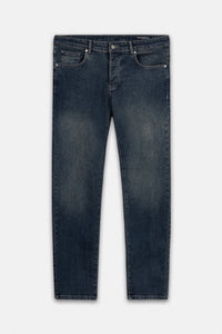Deep Indigo Blue Wash Jeans