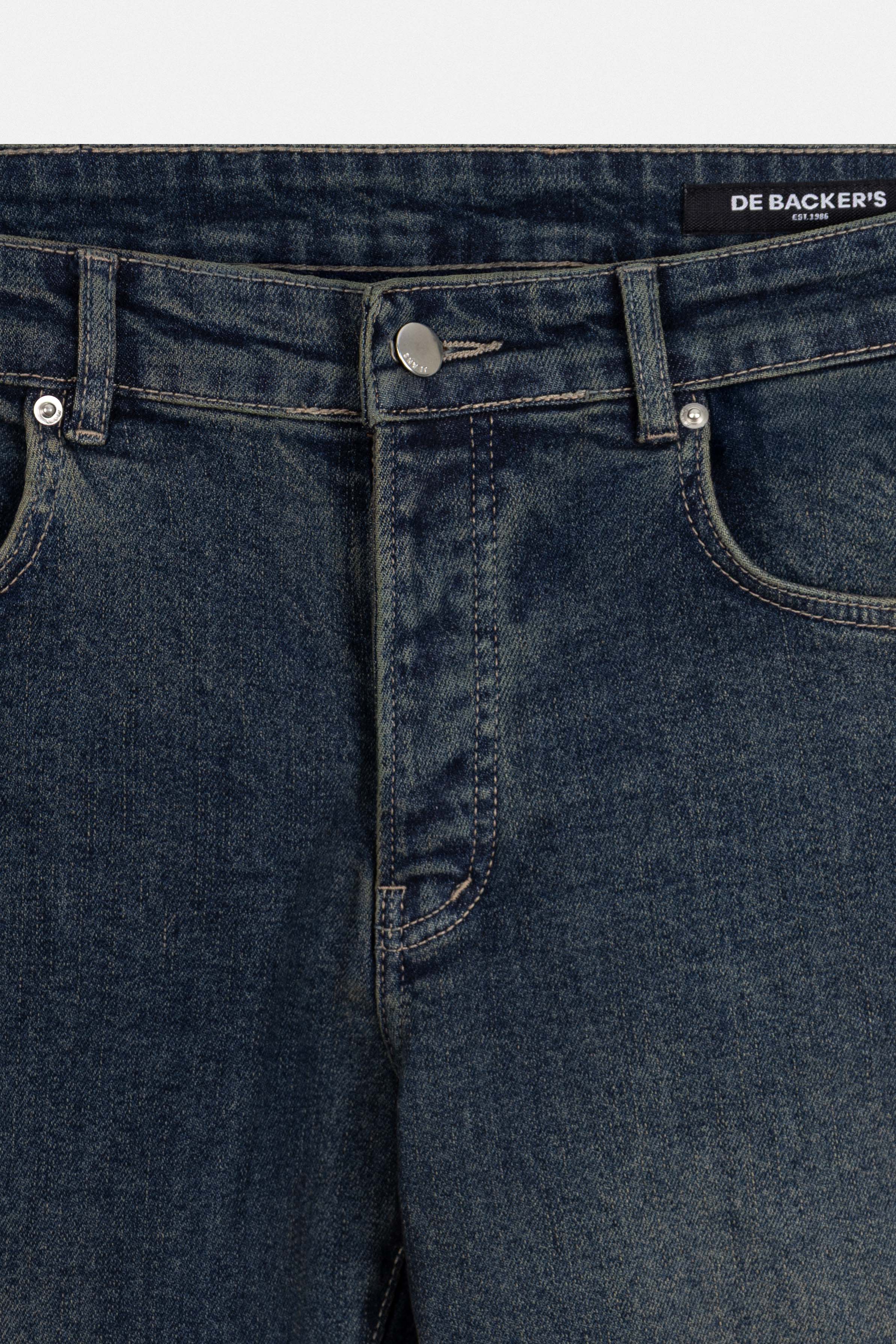 Deep Indigo Blue Wash Jeans