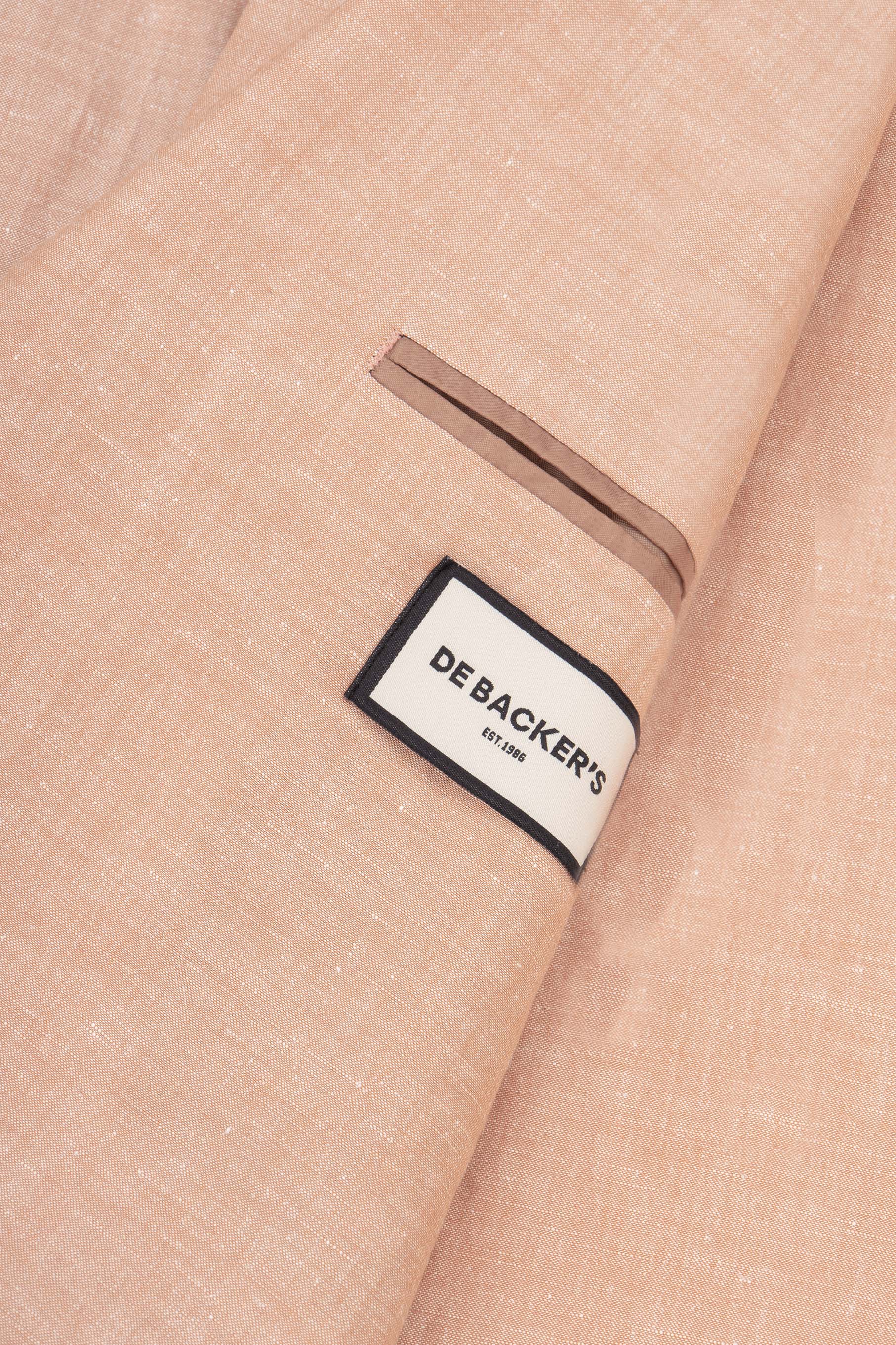 Orange Casual Linen Blazer