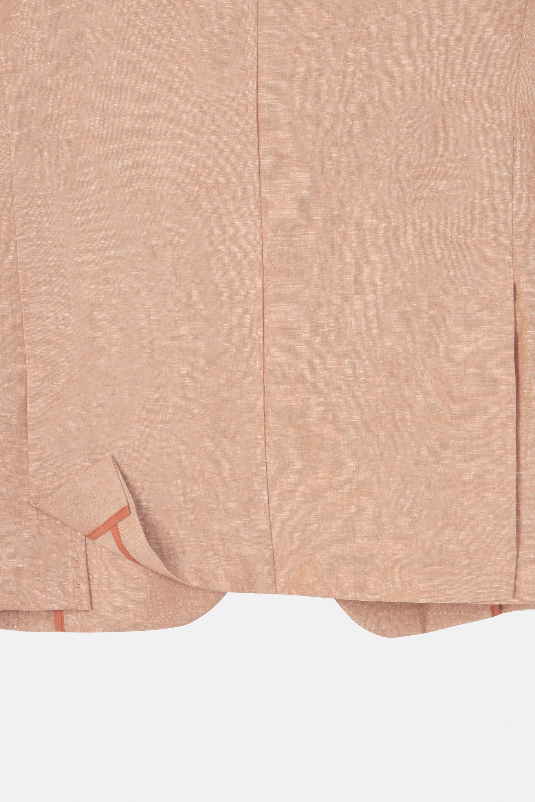 Orange Casual Linen Blazer
