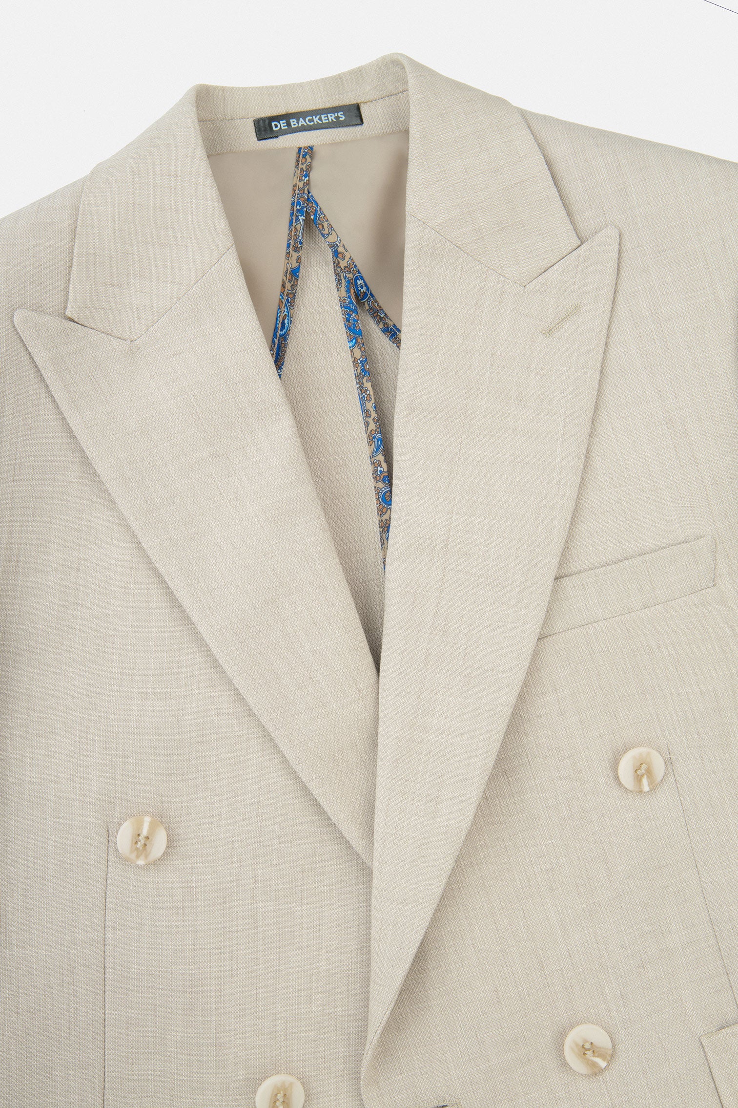 Beige patterned Casual Blazer