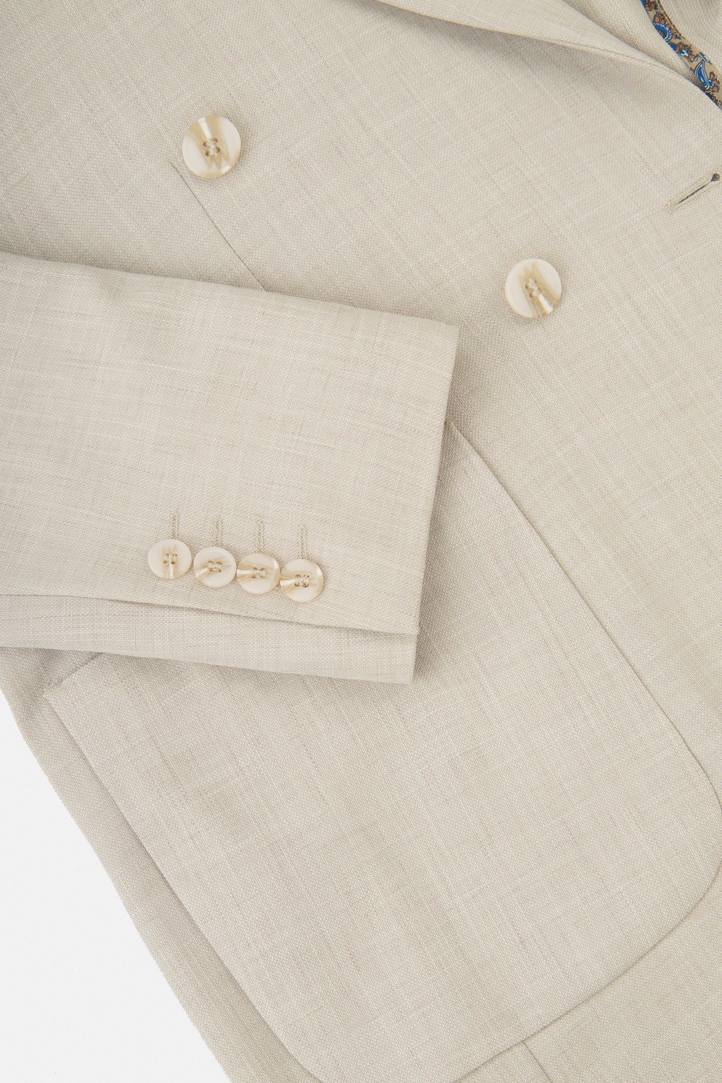 Beige patterned Casual Blazer