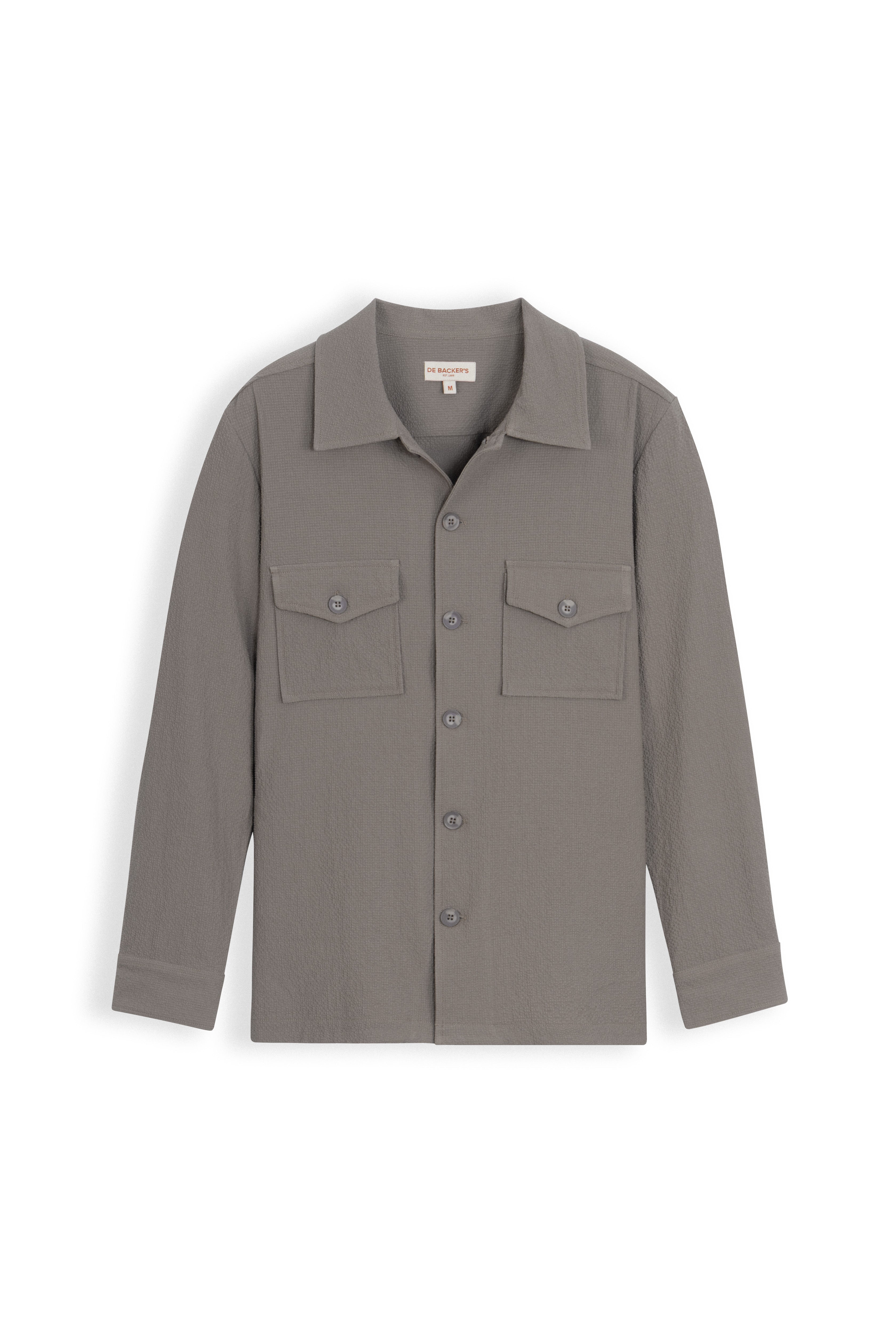 トップス OVY French Millitary Cheack Shirts Genuine French army shirt fatigue dead stock chino khaki