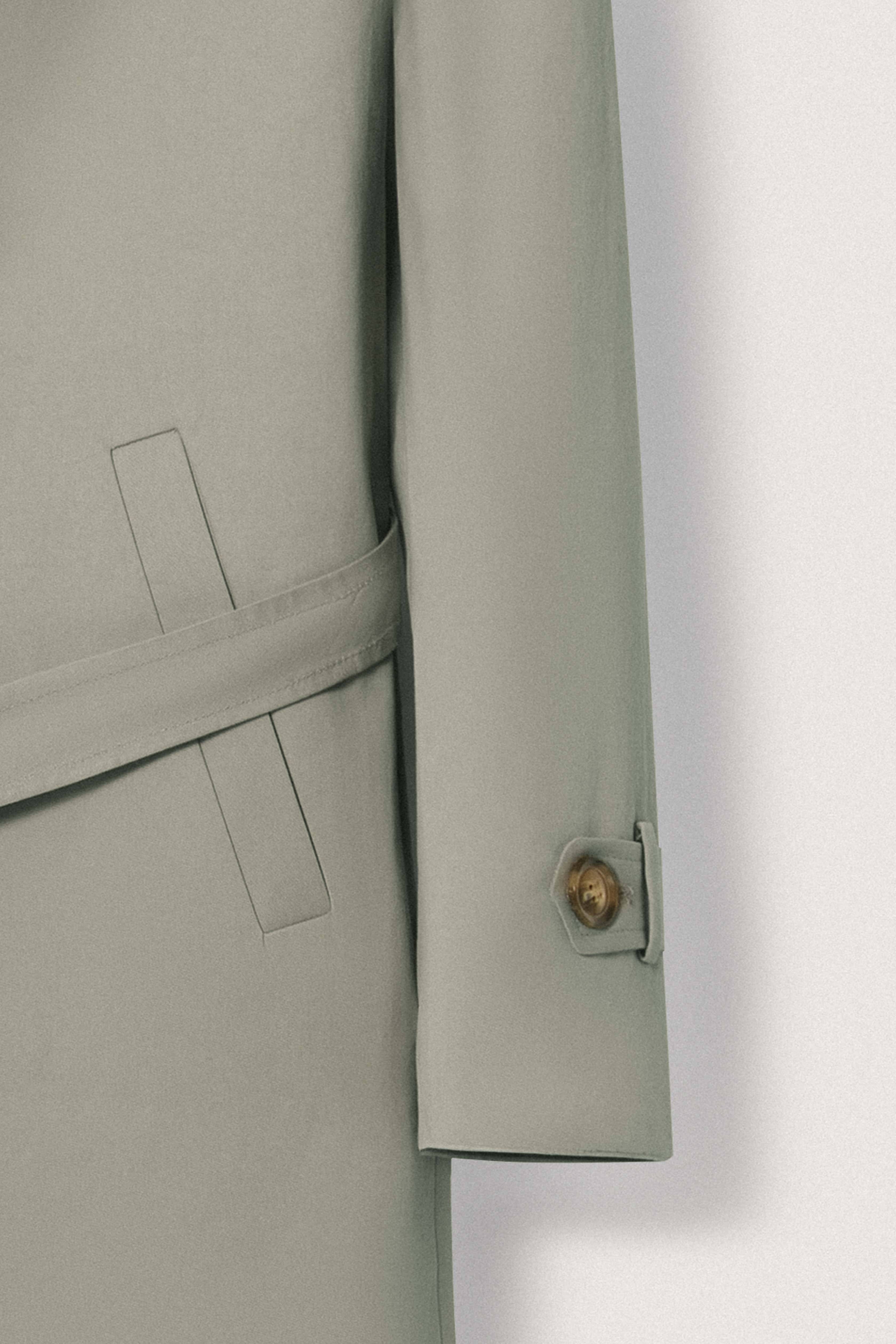 Sage Green Trench Coat