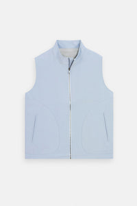 Light Gray Zip-Up Vest